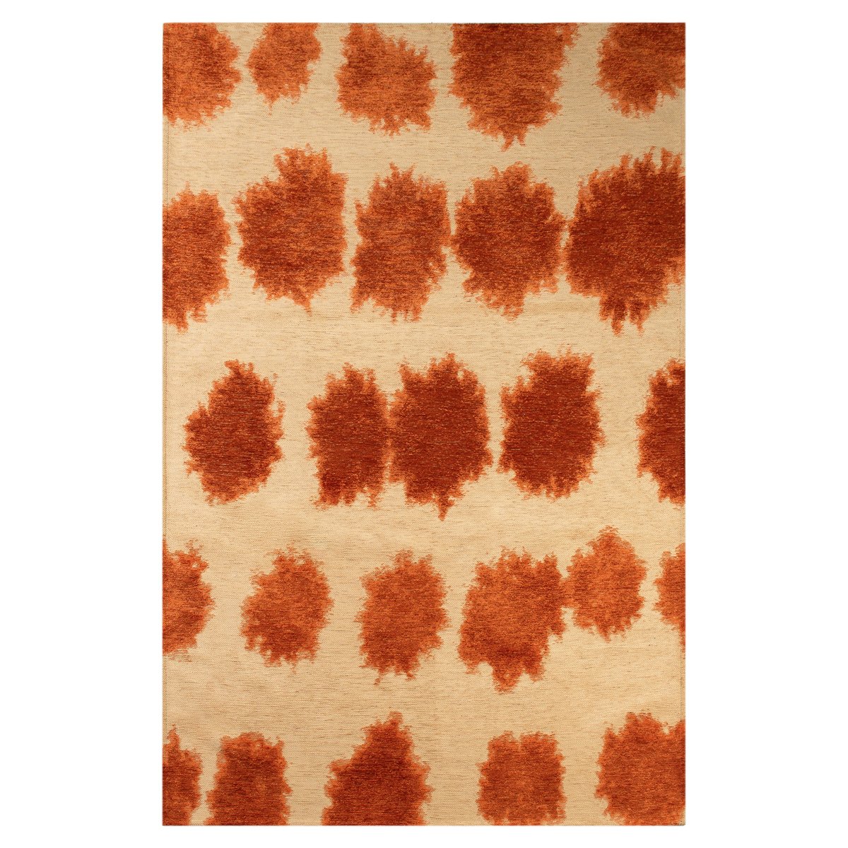 Tapis salon et chambre moderne tissé plat BULLET rouge, NOVATREND