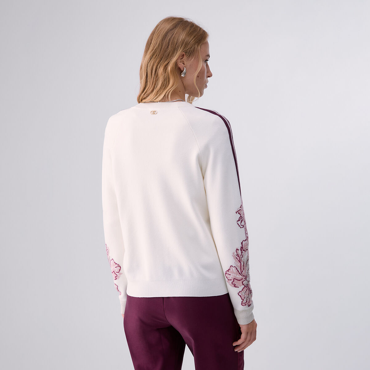 Cardigan jacquard blanc, LIU JO