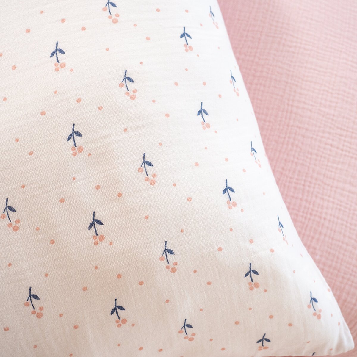 Parure de lit enfant gaze de coton, Liberty rose, C DESIGN HOME TEXTILE