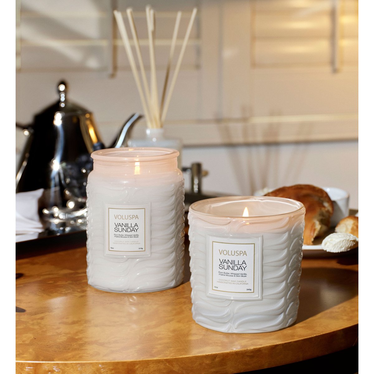 Vanilla sunday - bougie parfumée - modèle classique caramel, VOLUSPA