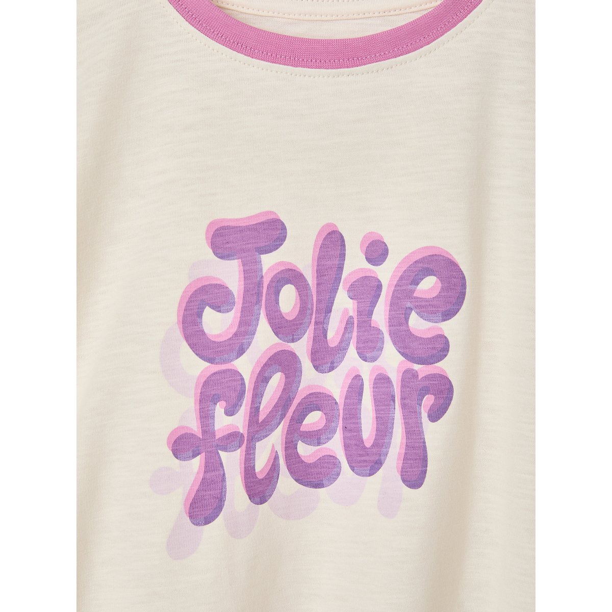 T-shirt manches courtes écru, VERTBAUDET