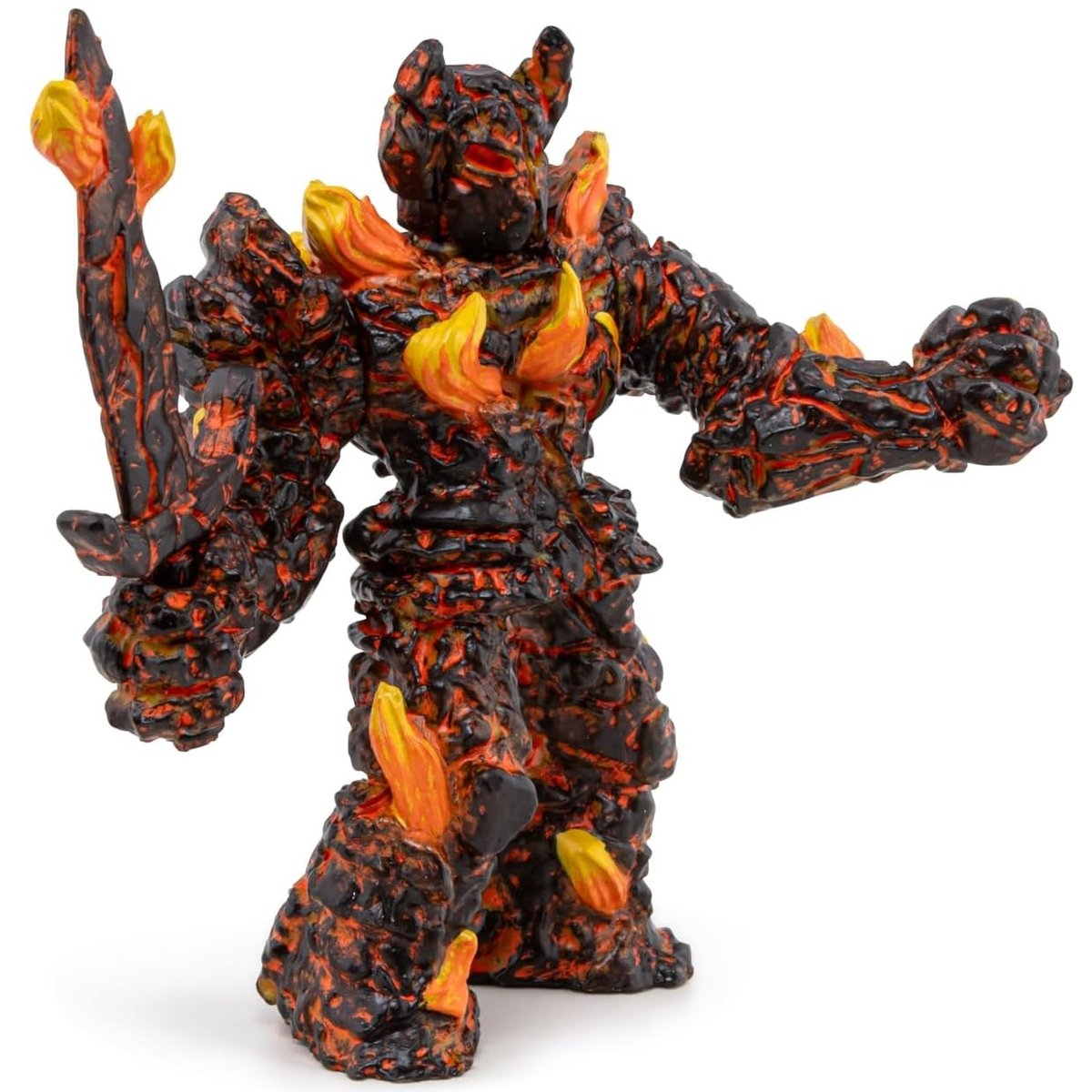 Figurine Golem de feu orange, PAPO