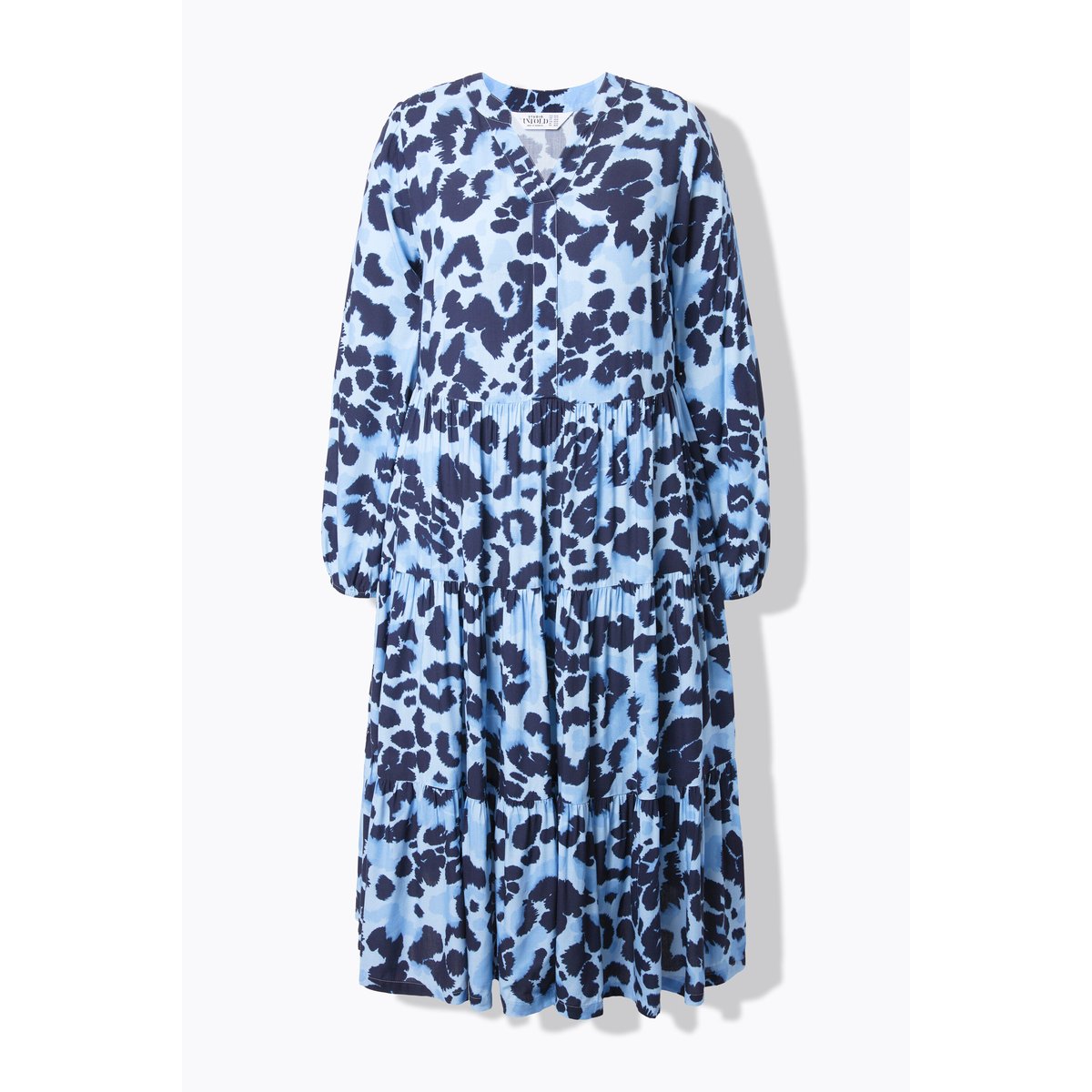 Robe maxi imprimé léopard bleu clair, STUDIO UNTOLD