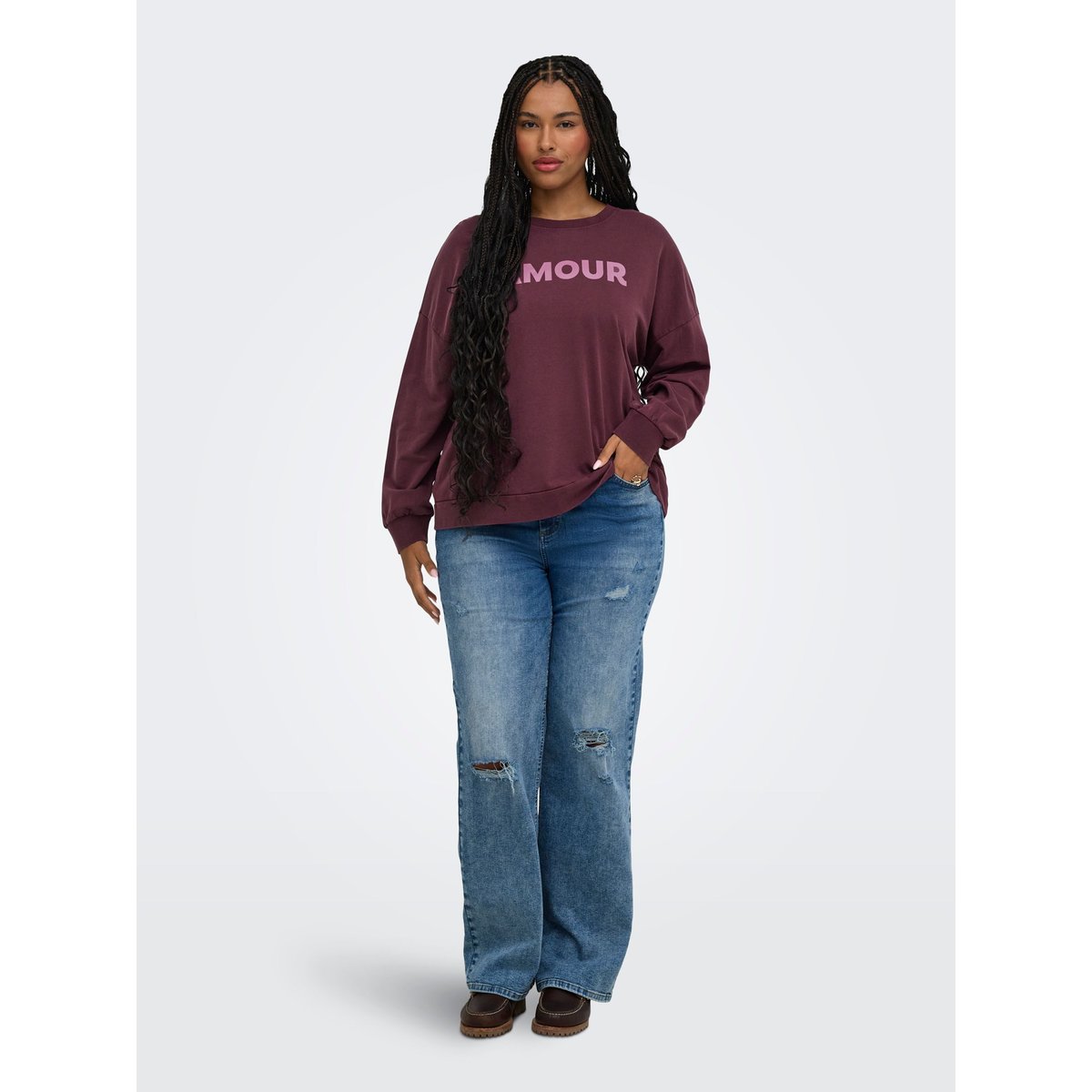 Sweat-Shirt winetasting, ONLY CARMAKOMA