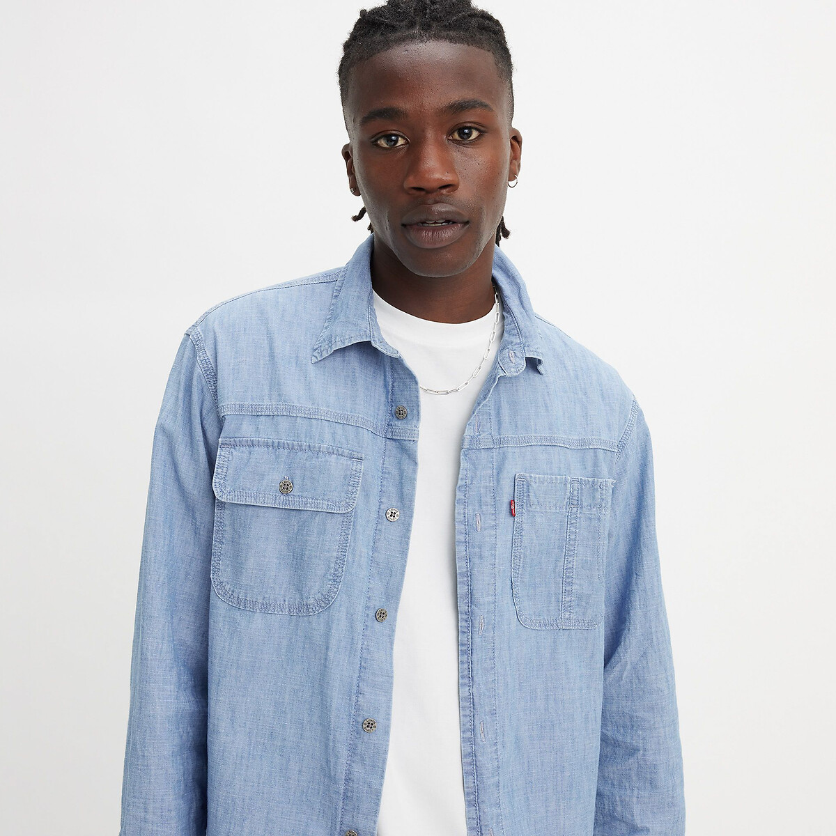 Auburn Worken Shirt sky blue, LEVI'S