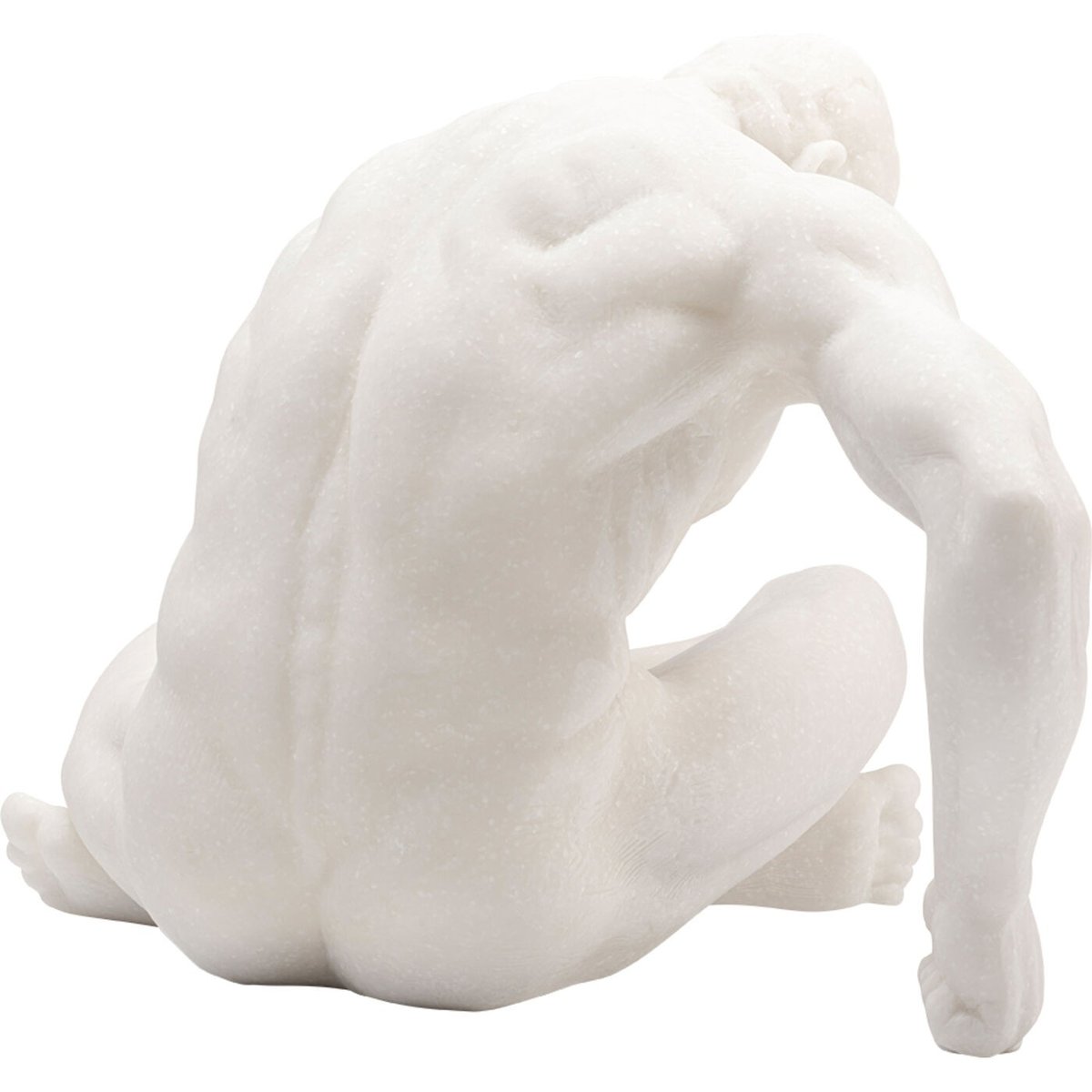 Déco homme assis en tailleur blanc, KARE DESIGN