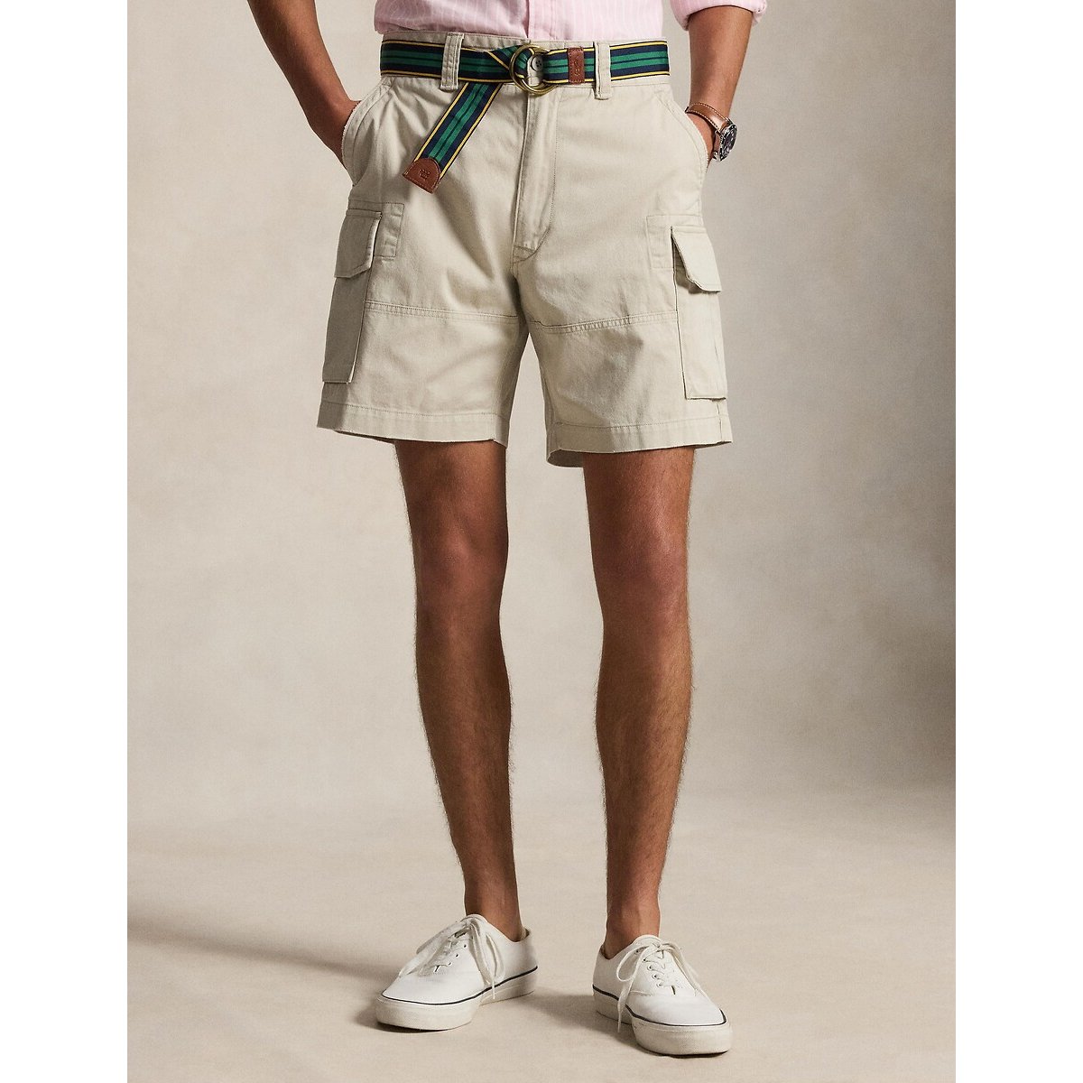 Short cargo Gellar Relaxed Fit beige chiné, POLO RALPH LAUREN