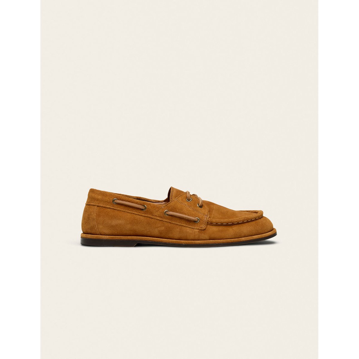 Chaussures Bateau BOSAN suède ambre, ODAJE