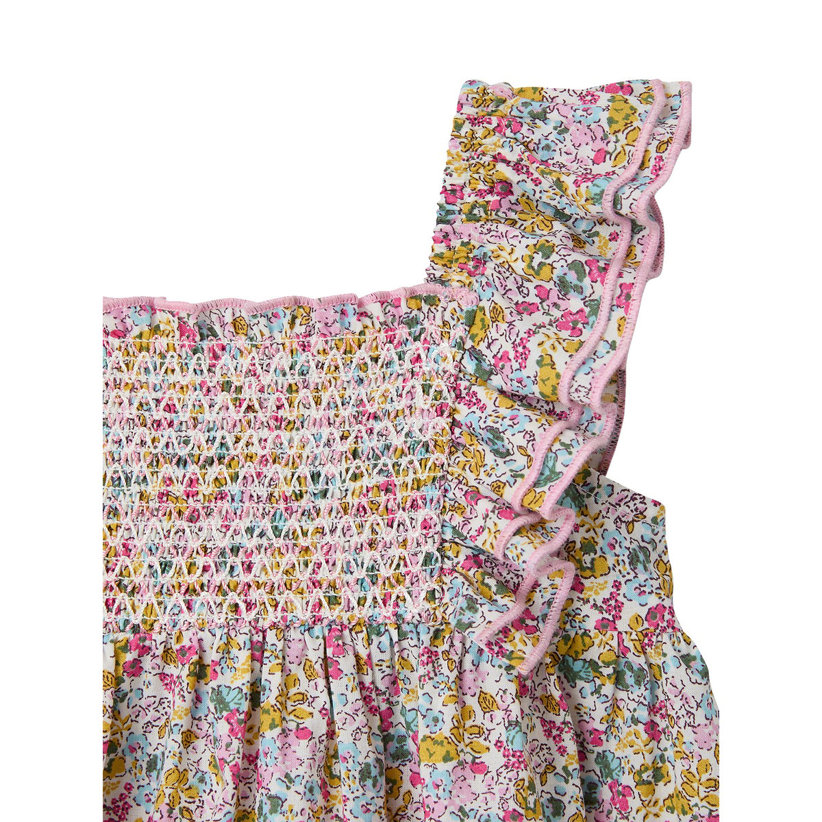 Robe avec culotte assortie coton bio multicolore, ENVIE DE FRAISE