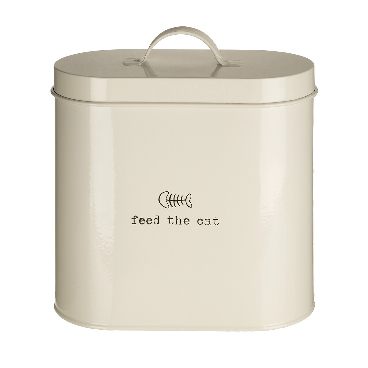Adore Pets Bin With Spoon, 2.8 Ltr Cat Food Storage - Cream cream, SO'HOME