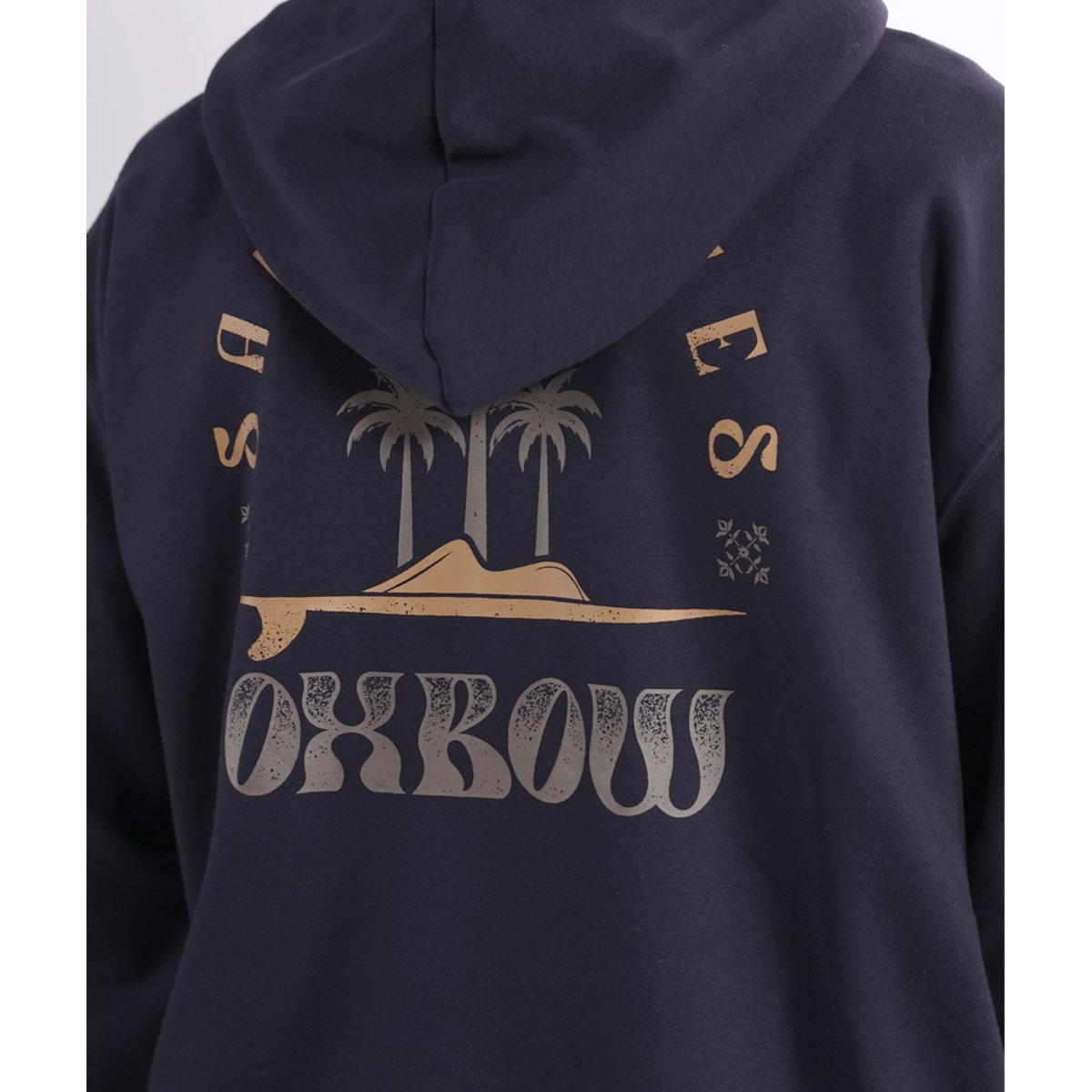 Sweat capuche zippé SANDWAVES deep marine, OXBOW
