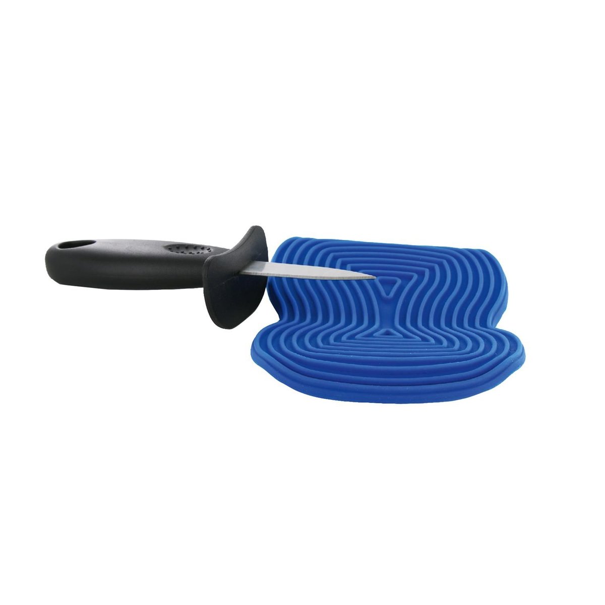 Couteau à huitres avec support silicone bleu, THE HOME DECO FACTORY