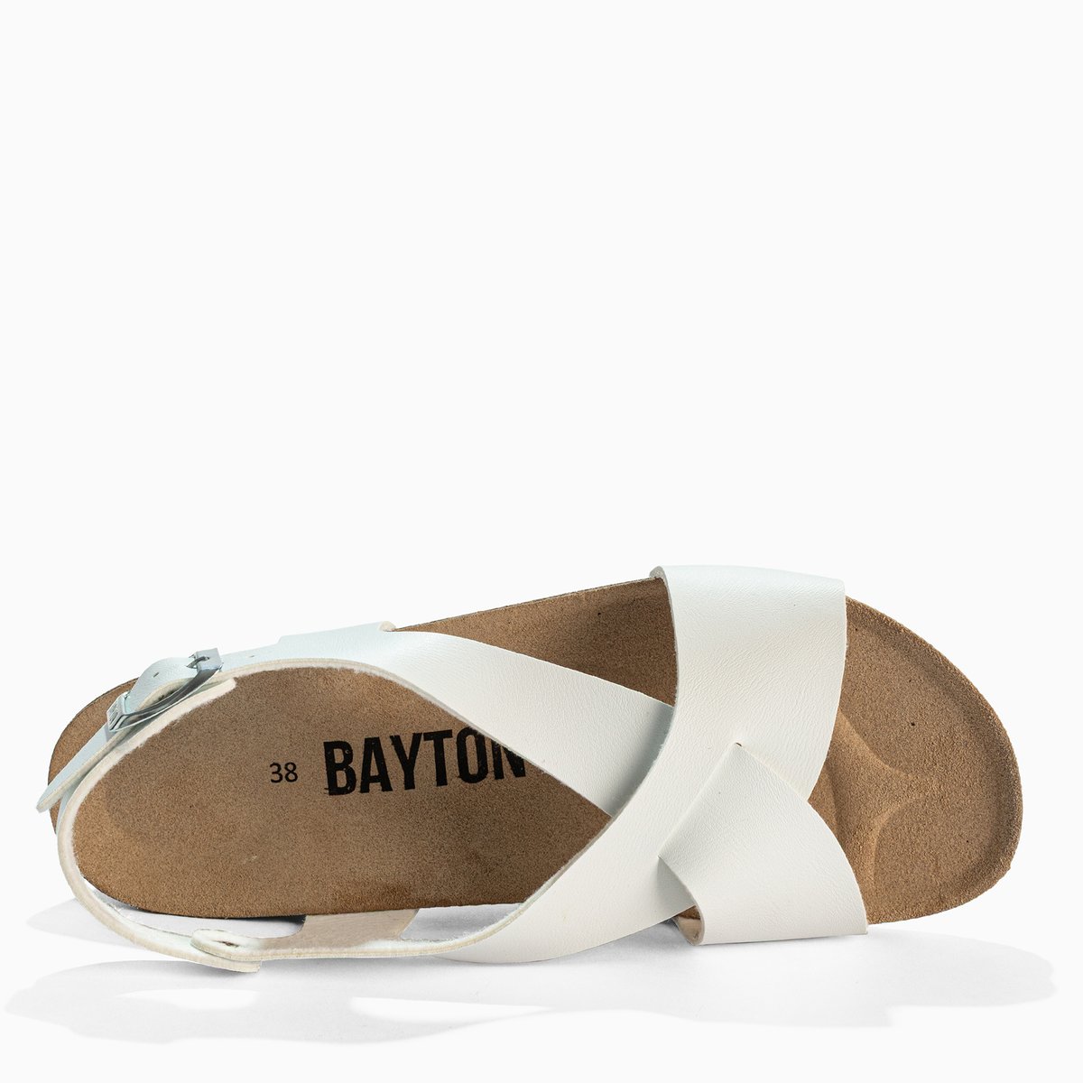Sandales compensées SALAMANQUE blanc, BAYTON