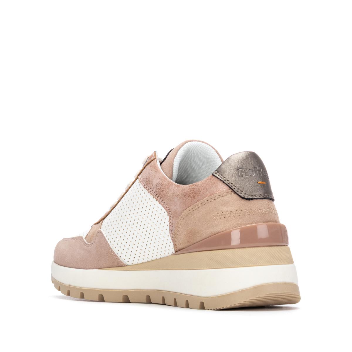 Baskets Plaine Décontractée Fermeture éclair rose, REFRESH