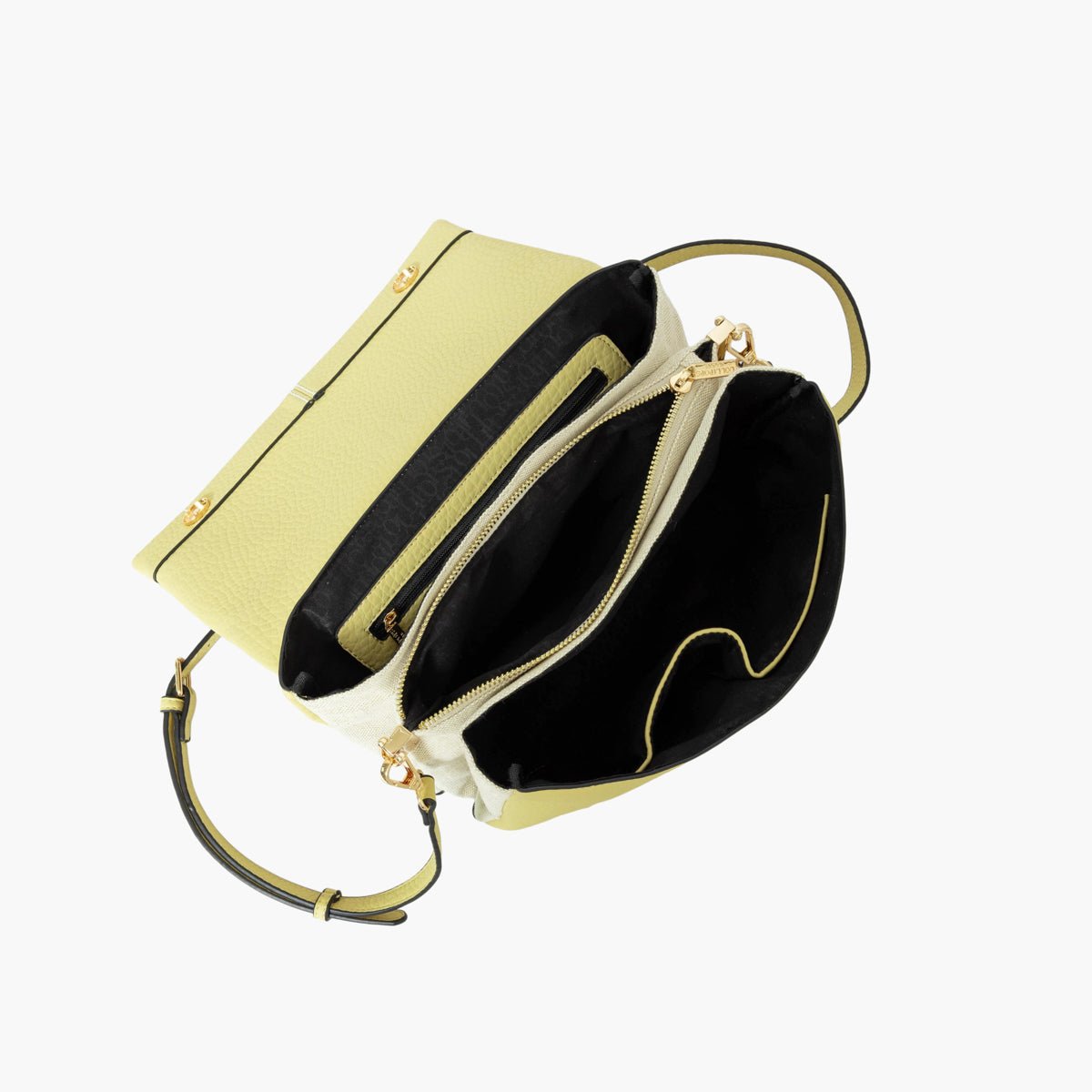 Sac multipoches Sixtine jaune, LOLLIPOPS