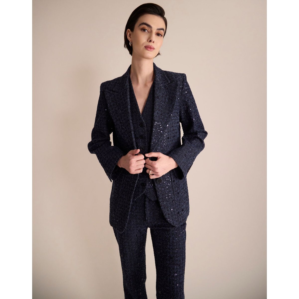 Veste Thadée bleu, INES DE LA FRESSANGE PARIS