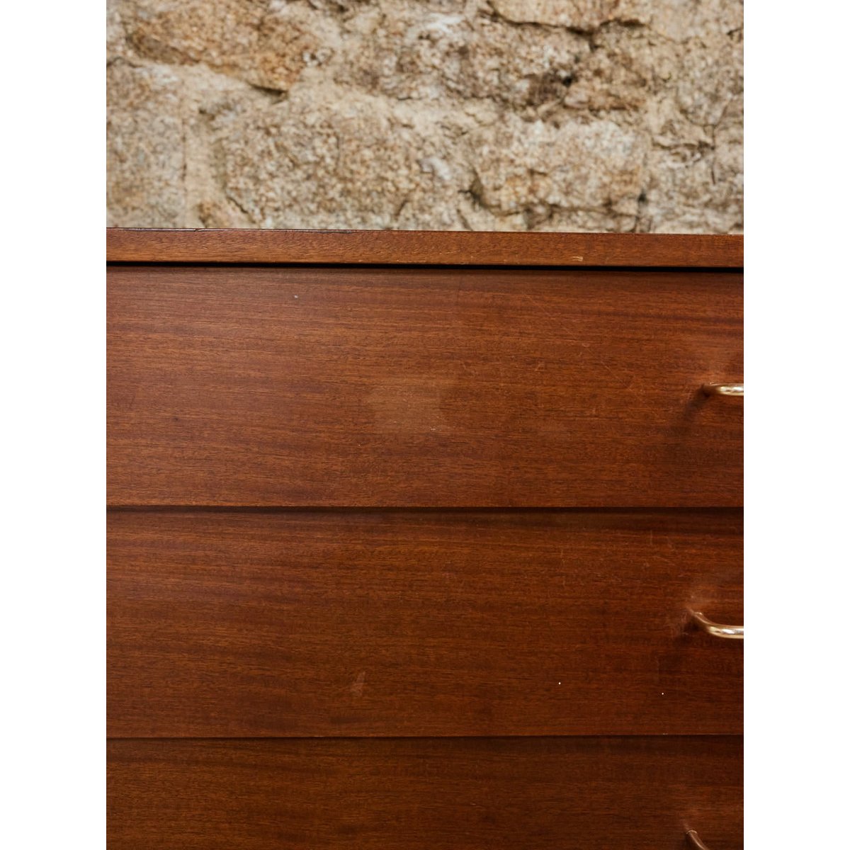 Commode en bois Garance N°677 - Bon état bois foncé, DEBONGOUT