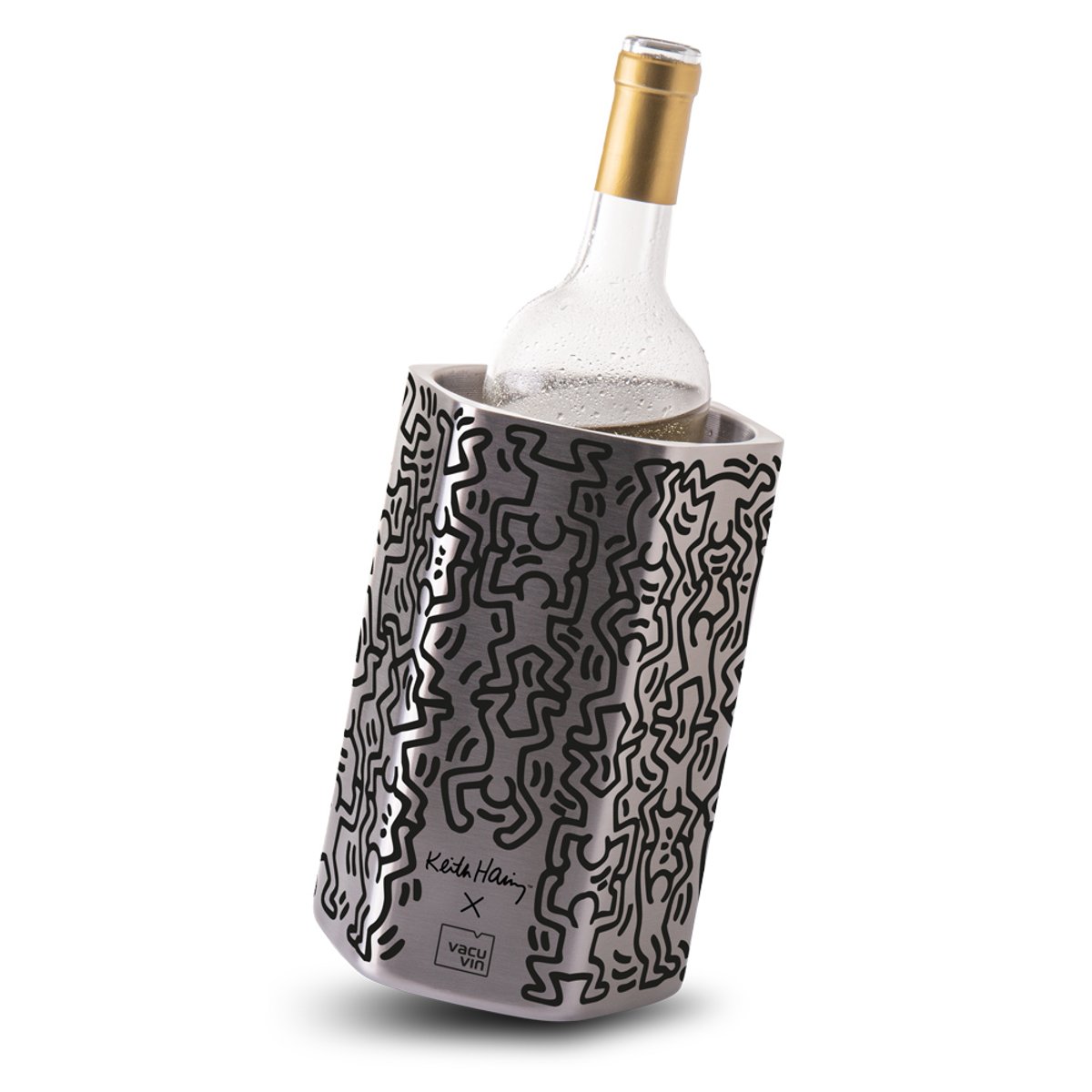 Seau a vin et champagne hive keith haring couleur unique, VACU-VIN
