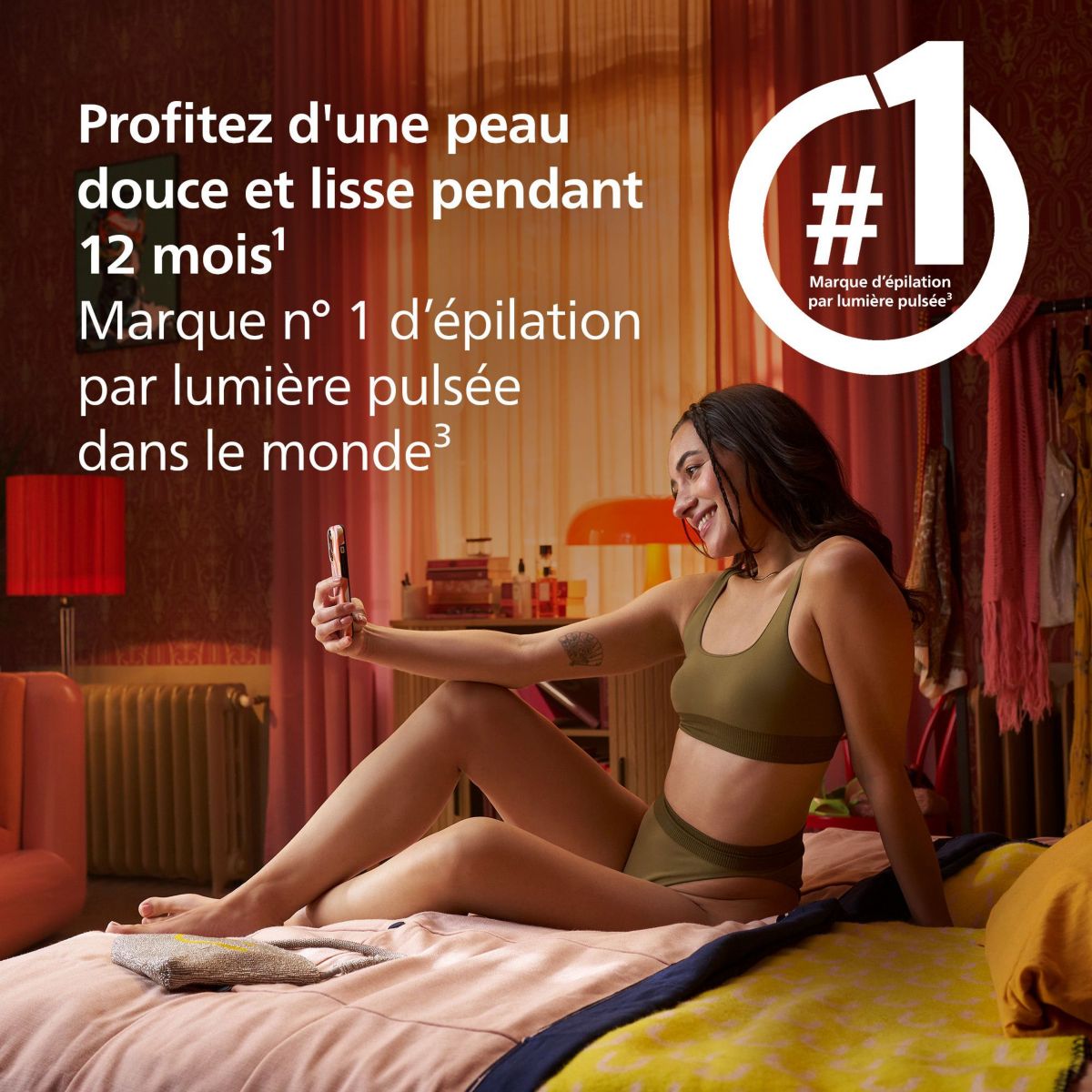 Epilateur lumière pulsée Lumea série 7000 BRI923/00 blanc, PHILIPS