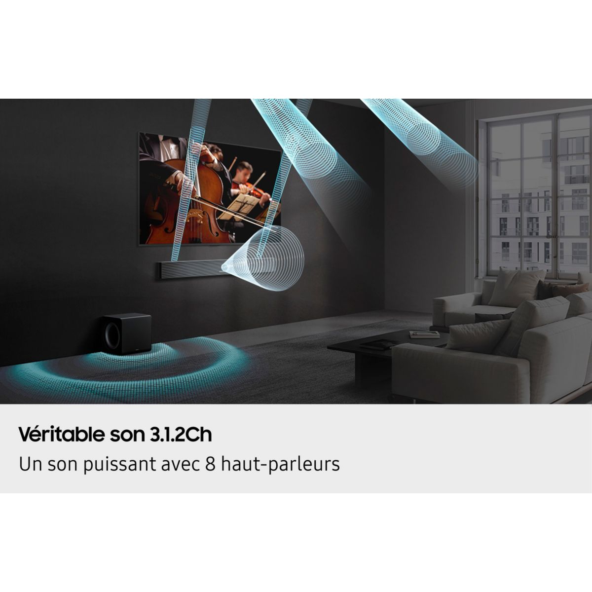 Barre de son HW-QS710F noire, SAMSUNG