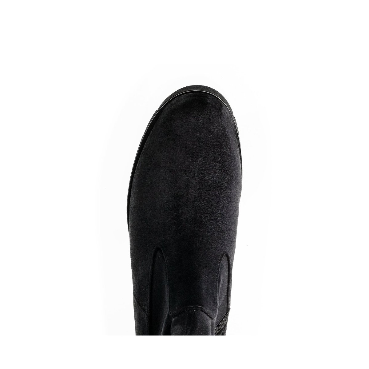 Bottes en velours à talon décroché noir velours, GABOR