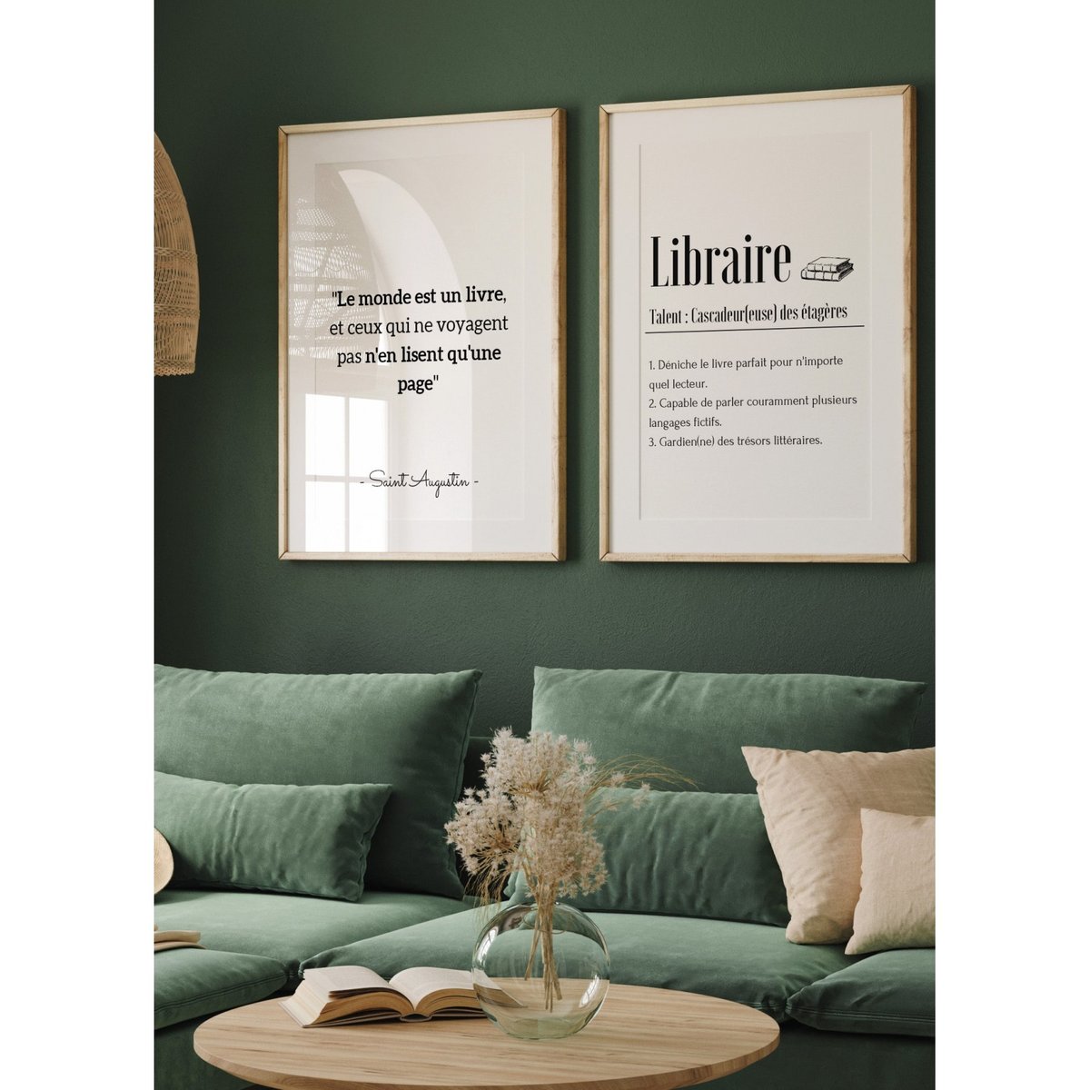 Affiche Définition Libraire blanc, L'AFFICHERIE