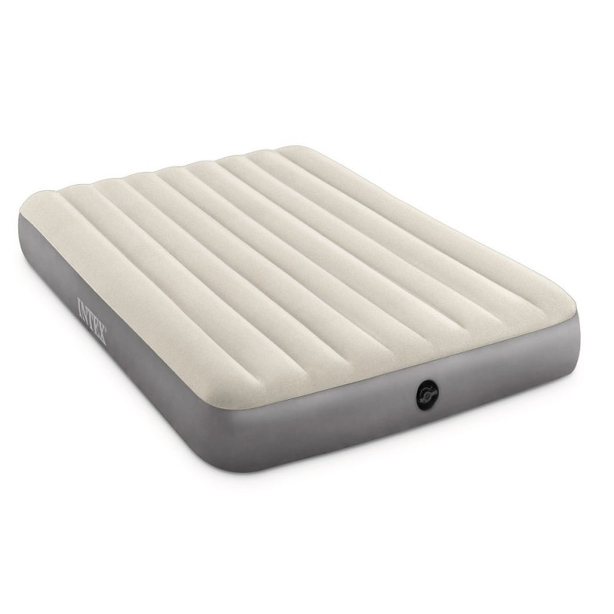 Matelas gonflable Single High Large 2 personnes beige, INTEX