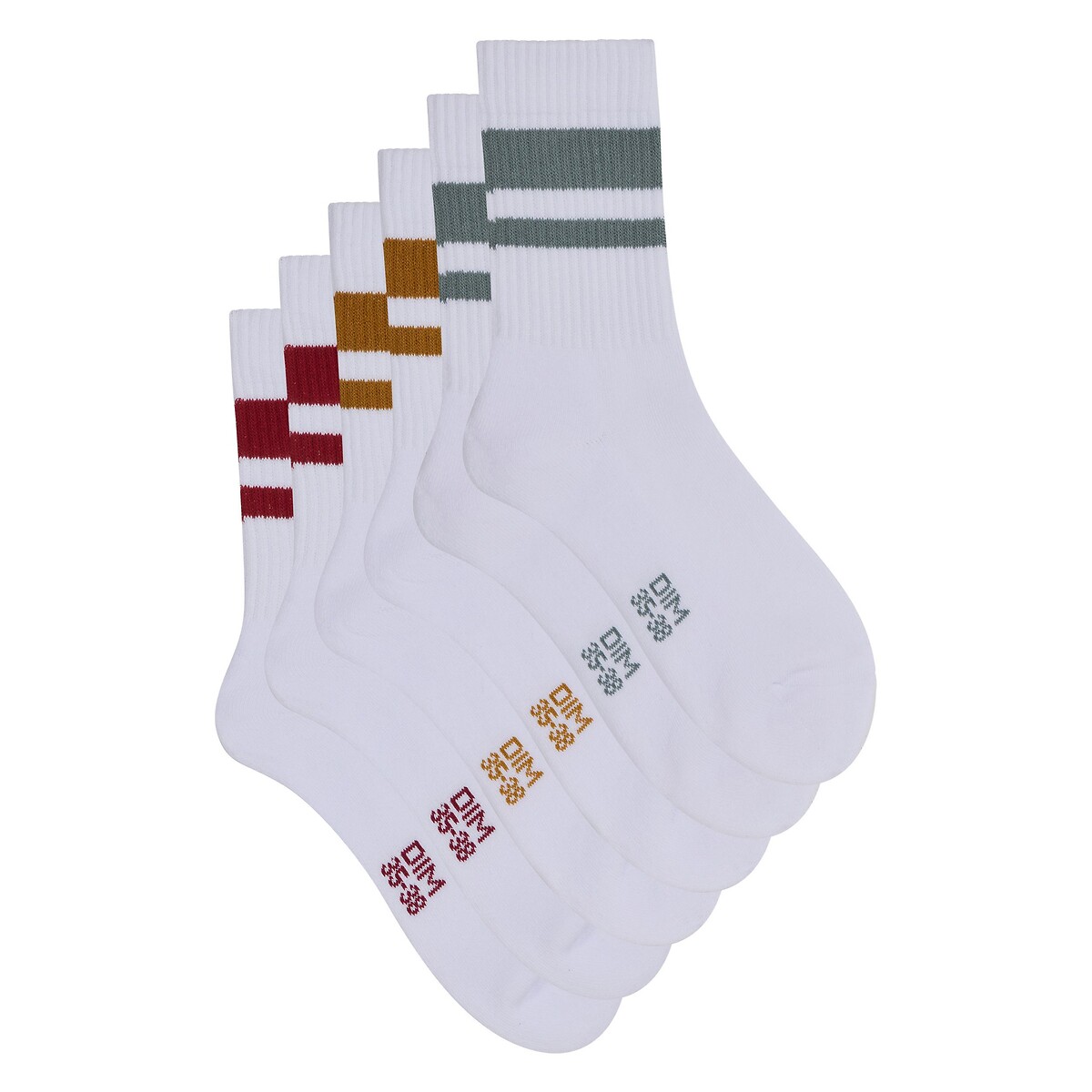 Lot de 3 chaussettes lot multi blanc, DIM