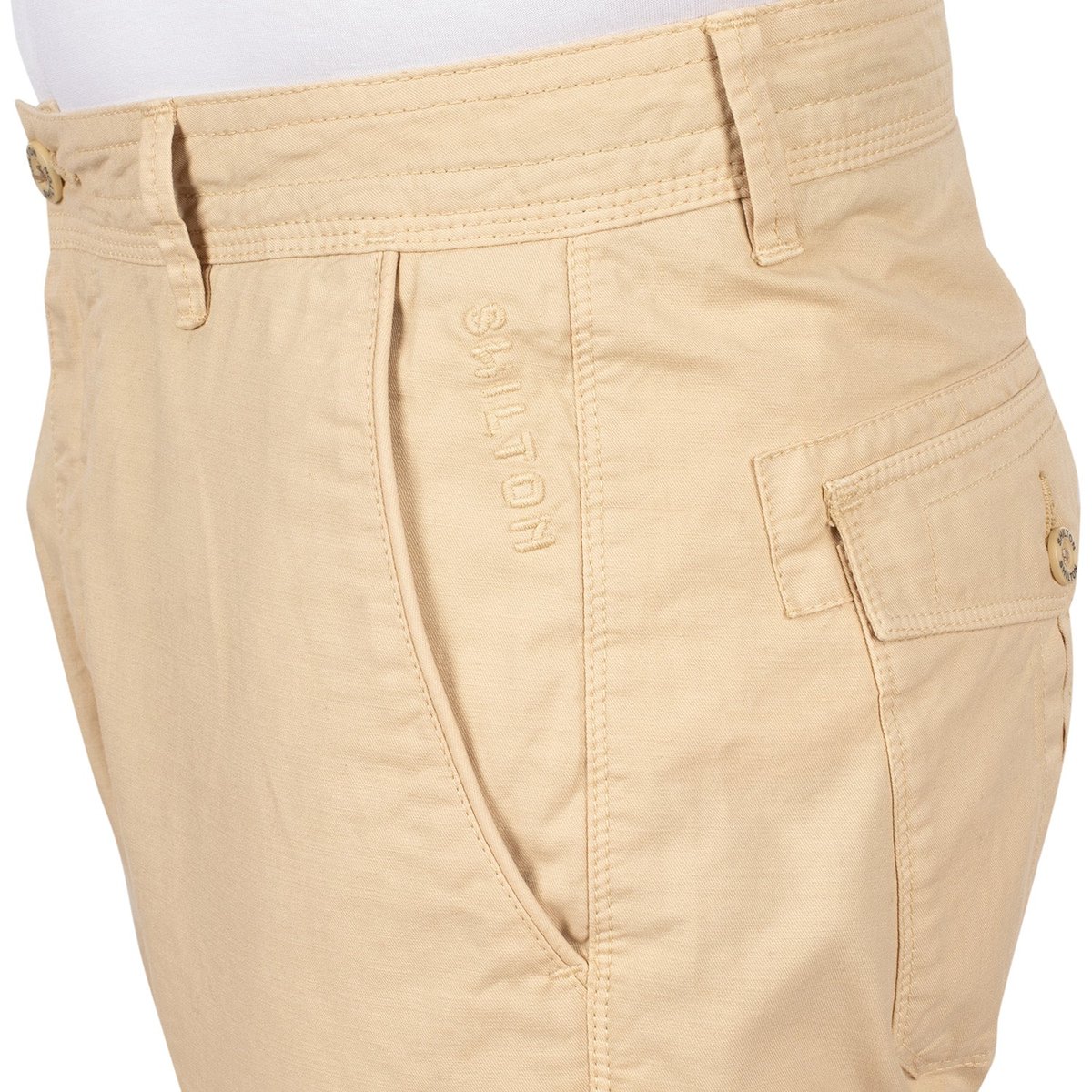 Pantalon cargo pocket line beige, SHILTON