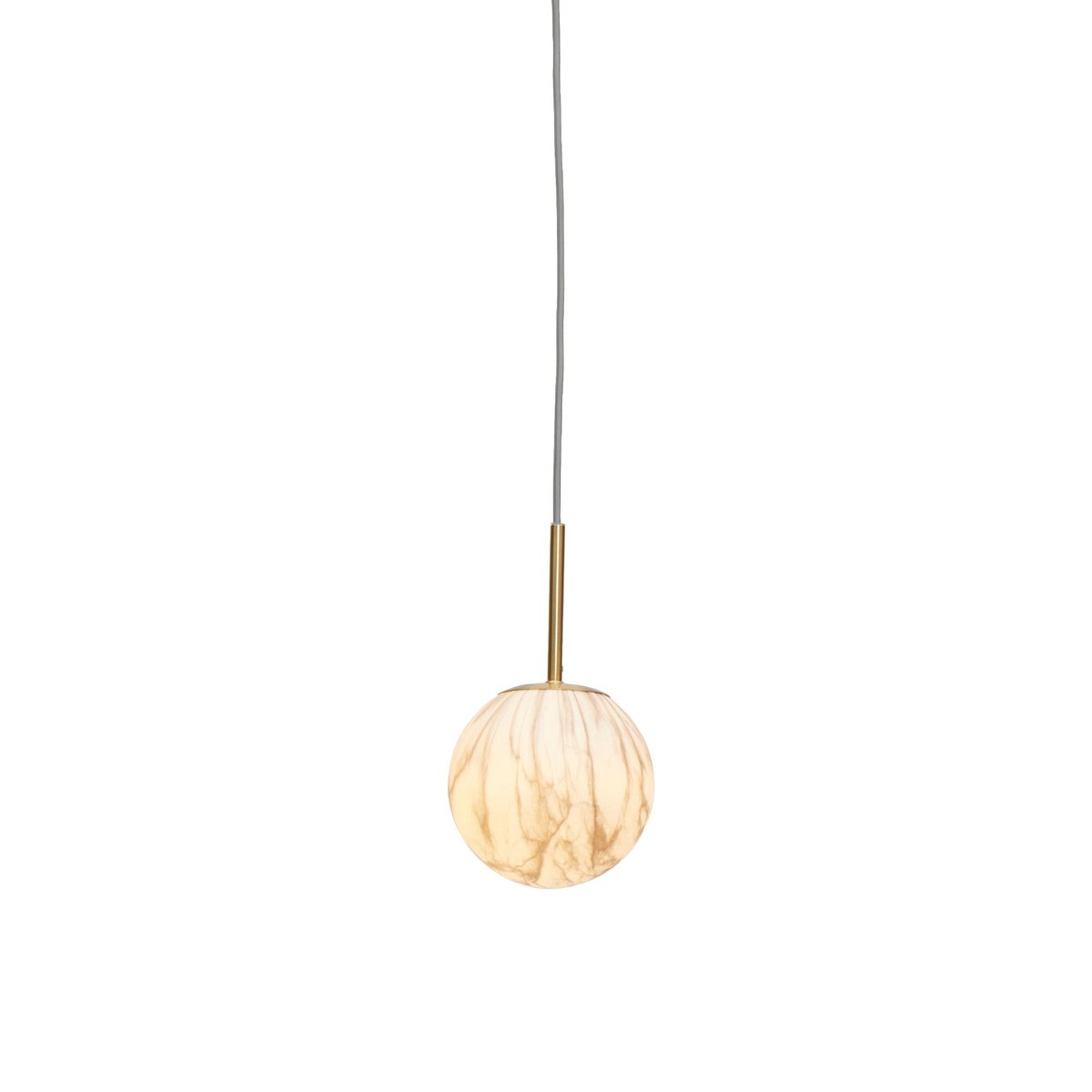 Lampe Suspendue Verre CARRARA or brillant, IT'S ABOUT ROMI