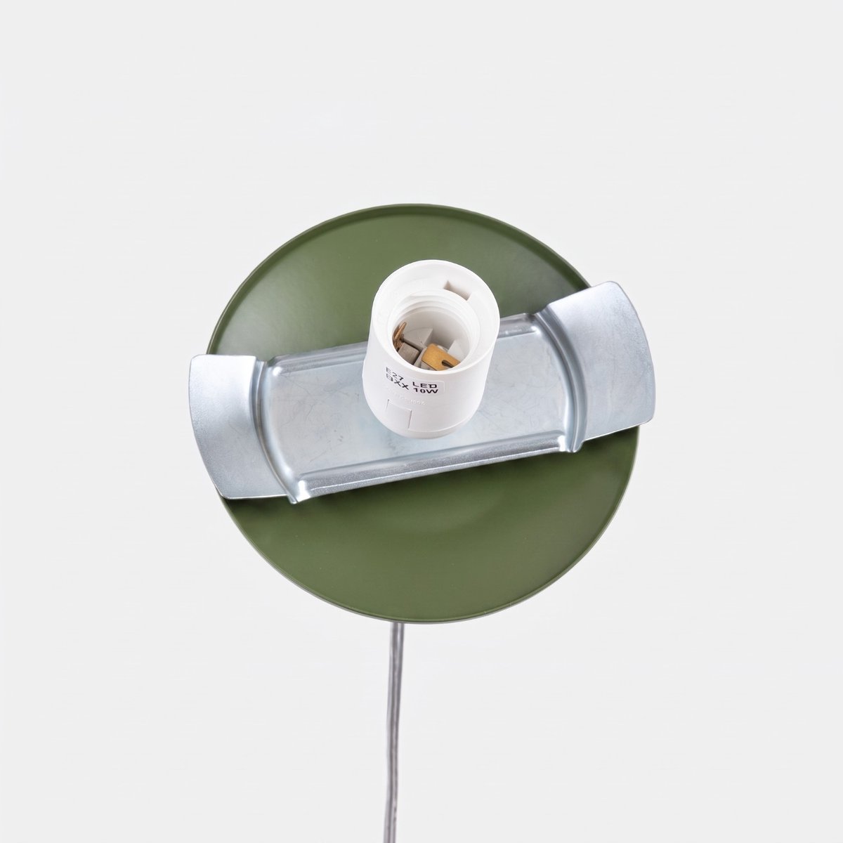 Suspension Acier Vert Olive E27 1 Ugo vert olive, EDEN
