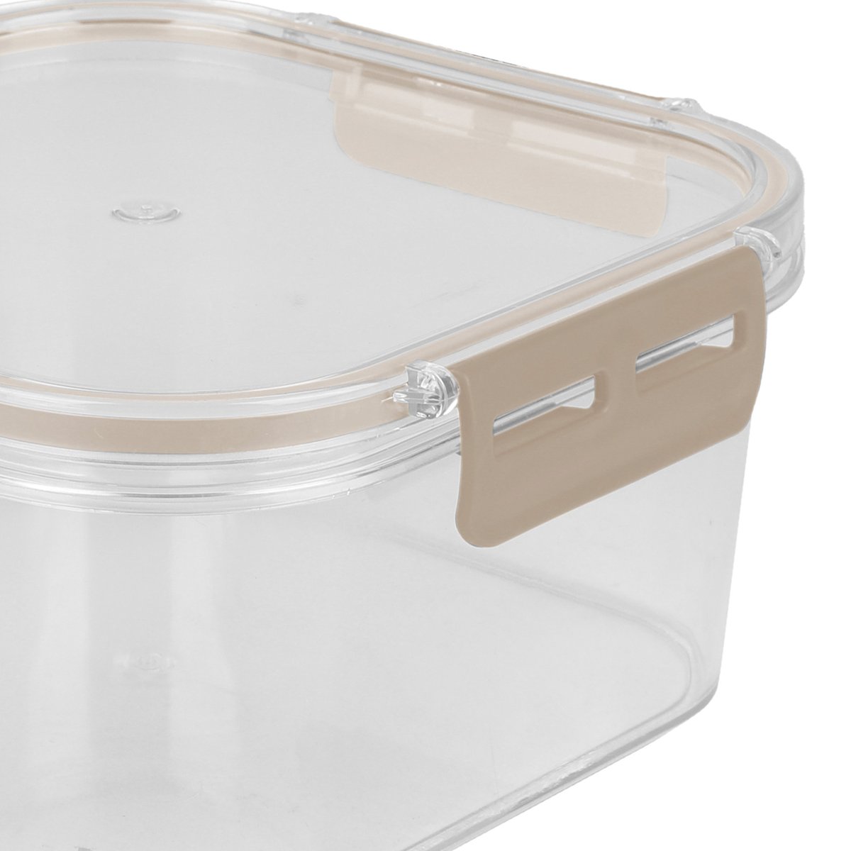 Boîte carrée en plastique avec couvercle hermétique gris 1800ml gris, WADIGA