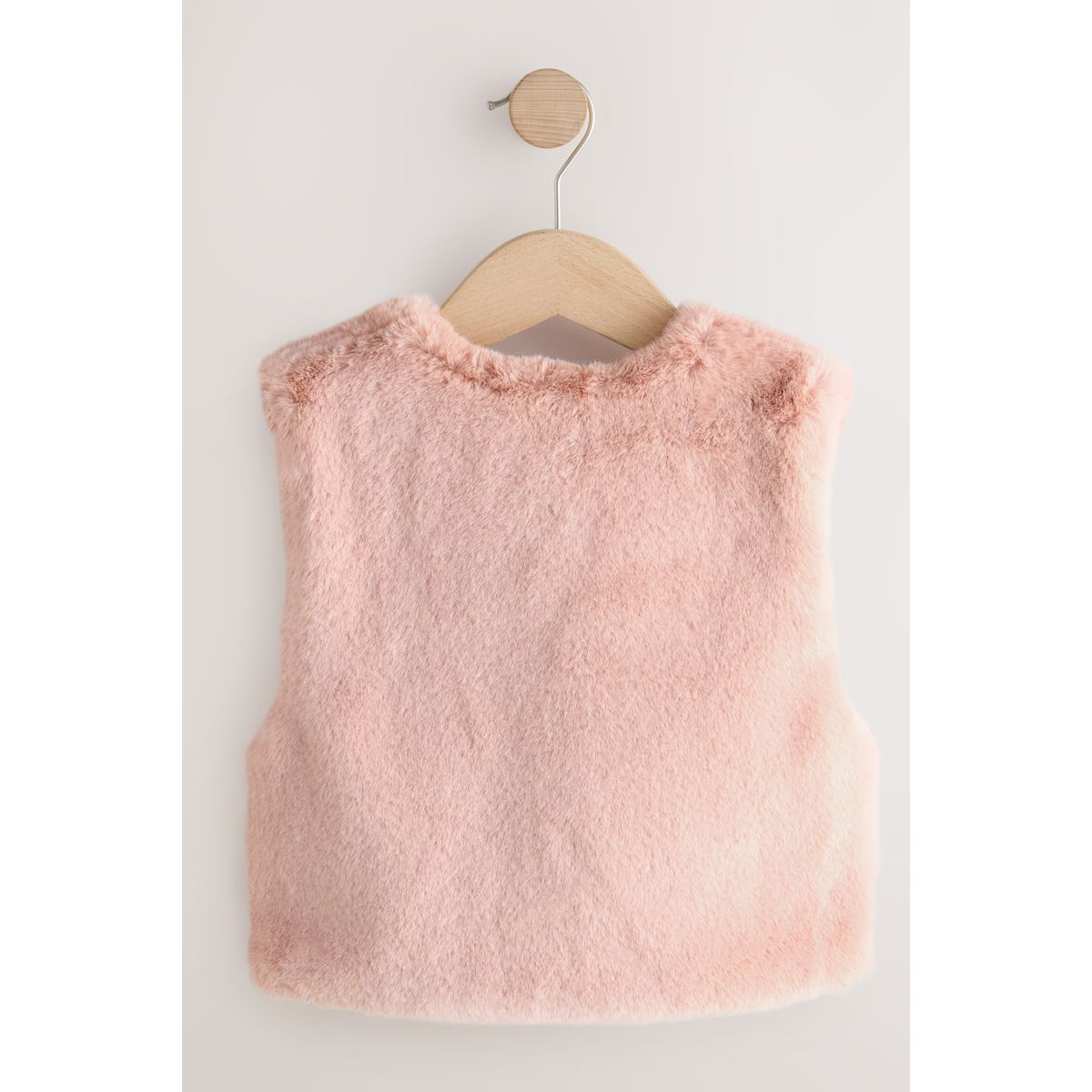 Veste sans manches en imitation fourrure rose, NEXT