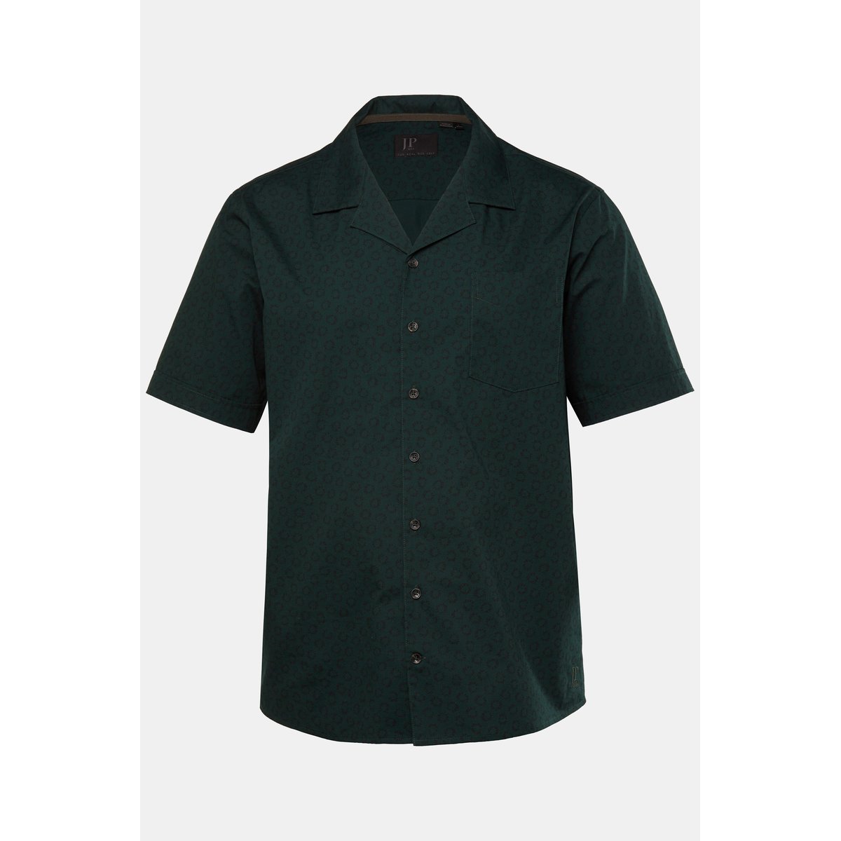 Chemise imprimé floral, coupe Cuba-Fit vert foncé, JP1880