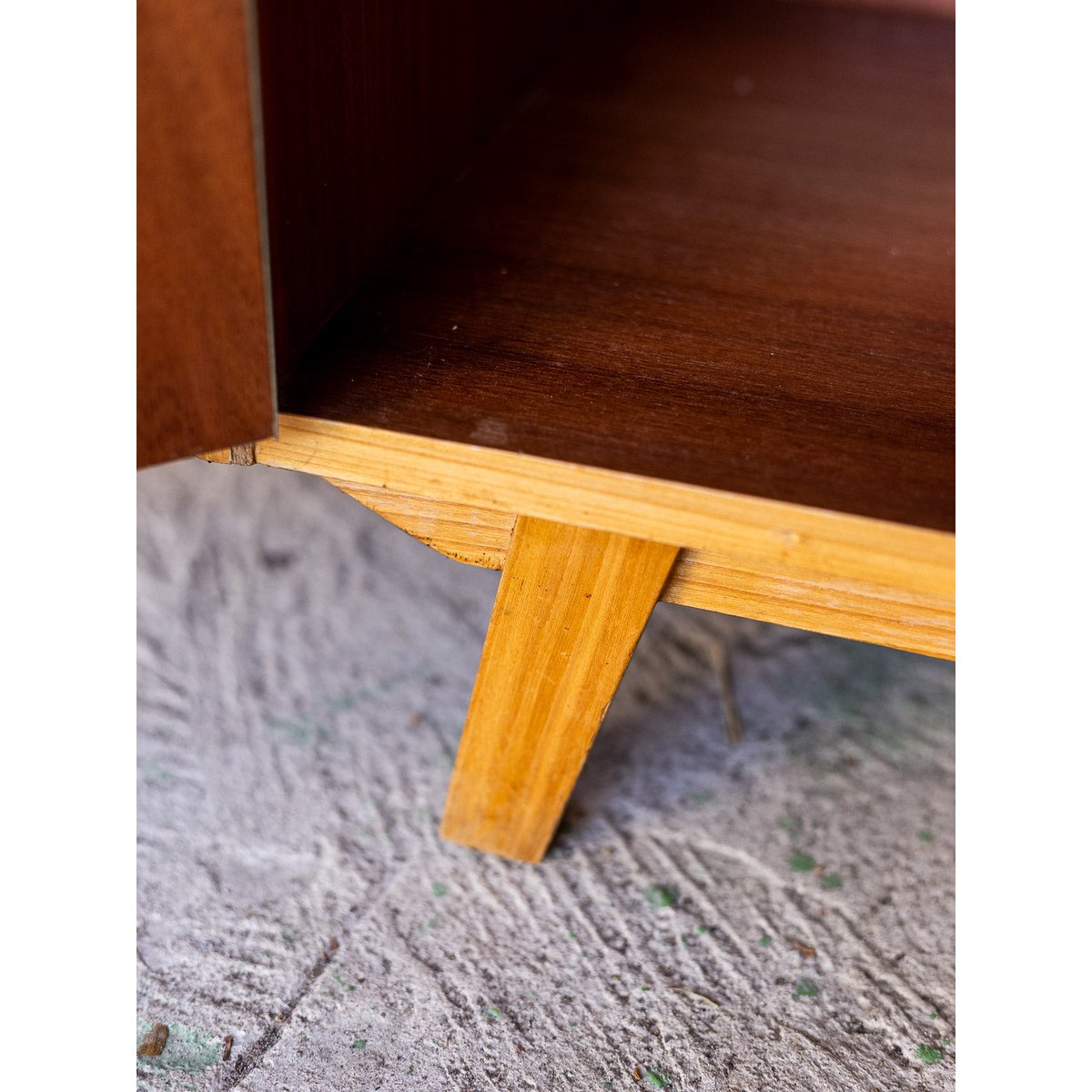 Petit buffet en bois Gustave N°1643 - Bon état bois clair, DEBONGOUT