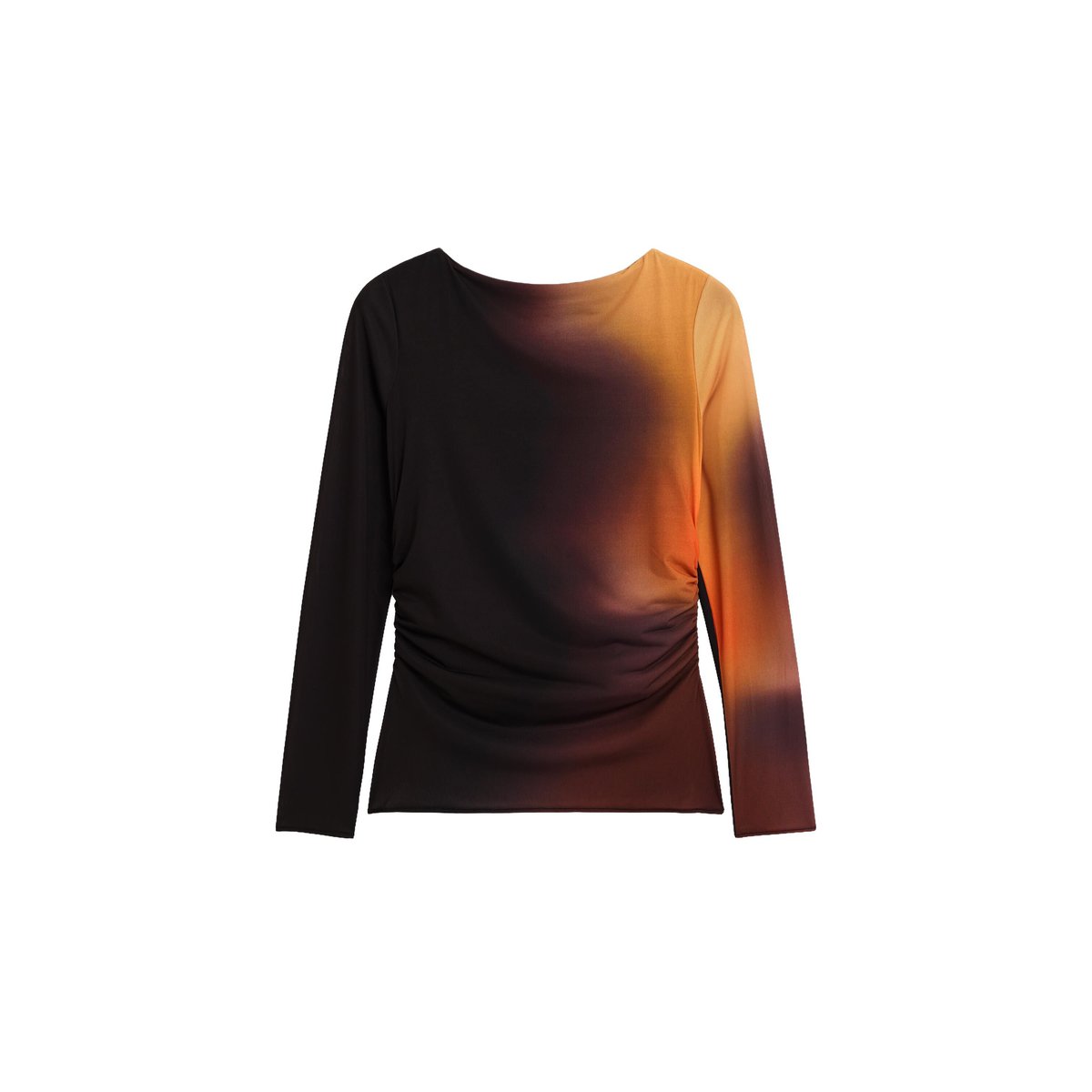 T-shirt à manches longues en maille noir, DESIGUAL