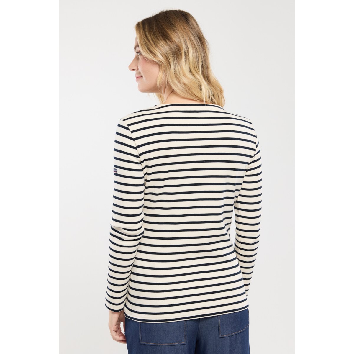 Marinière en coton épais LESCONIL nature/rich navy, ARMOR-LUX