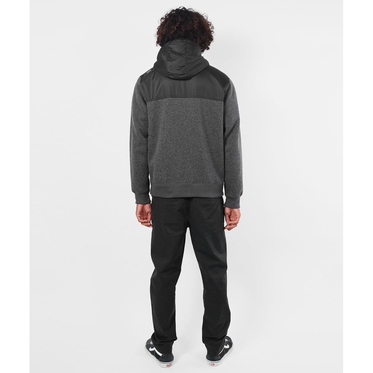 Sweat à capuche zippé PASSAGE black heather, OXBOW
