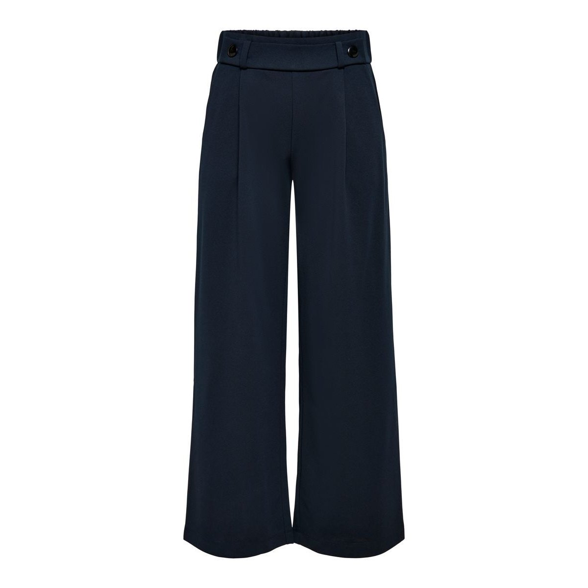 Pantalon large, taille haute marine, JDY