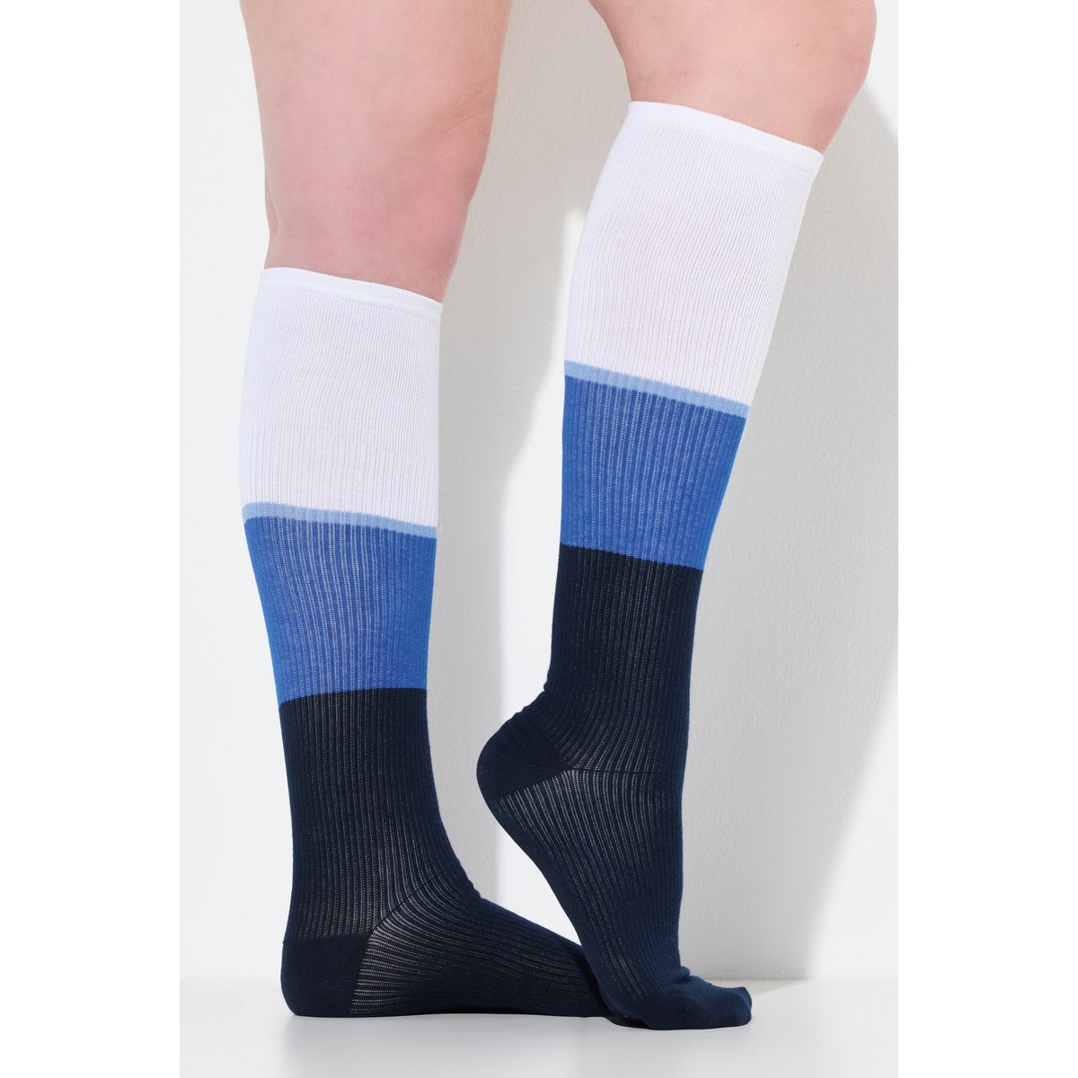 Bas de compression (hauteur genou) bleu nuit, ULLA POPKEN