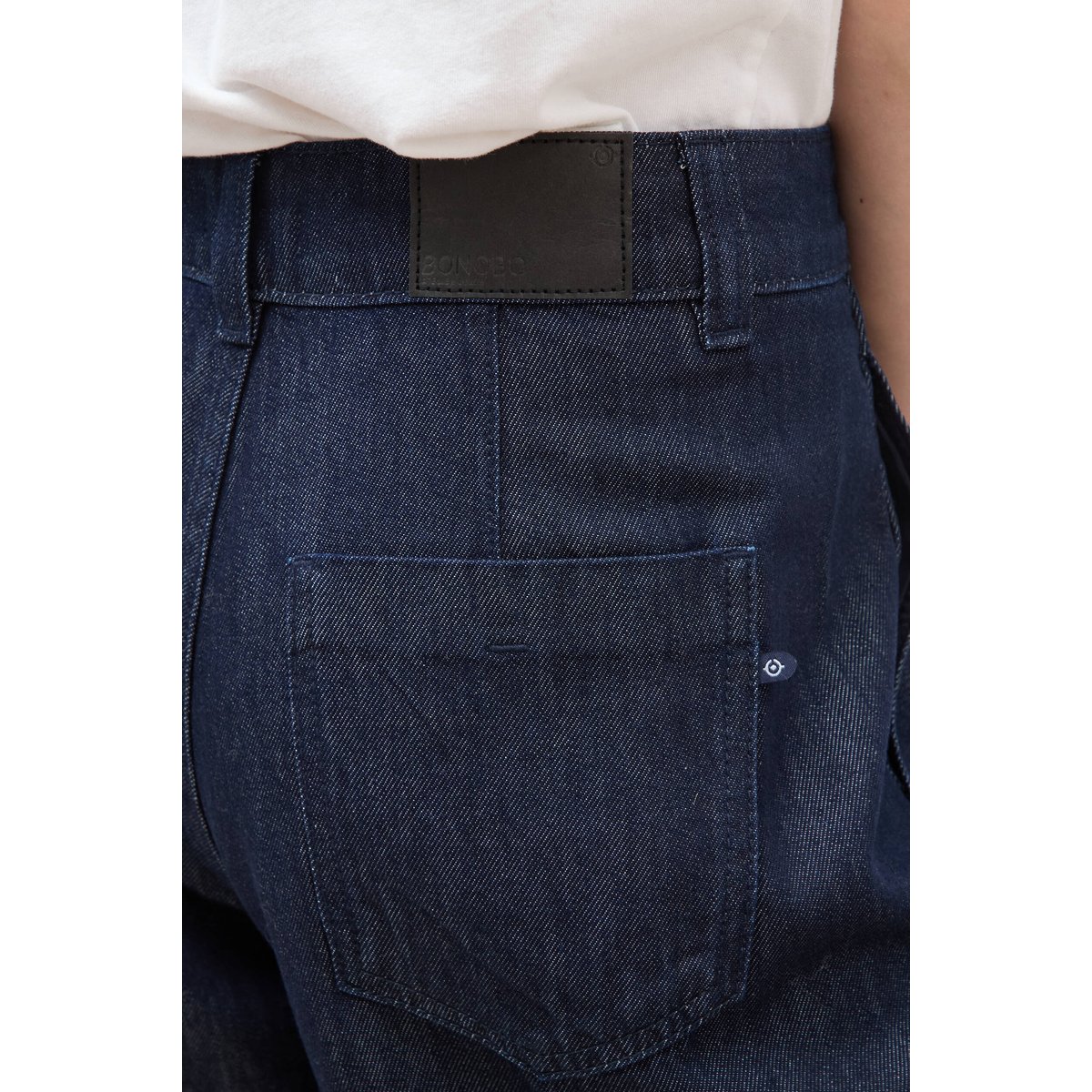 Jeans slouchy taille haute denim brut, BONOBO