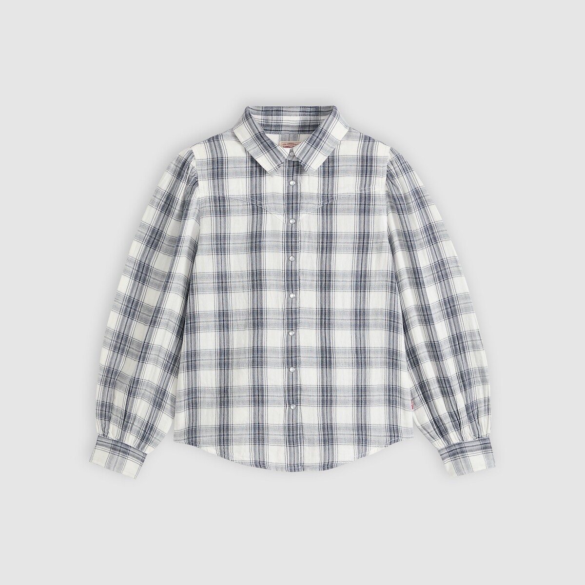 Chemise imprimé à carreaux, manches longues carreaux bleu/blanc, LEVI'S