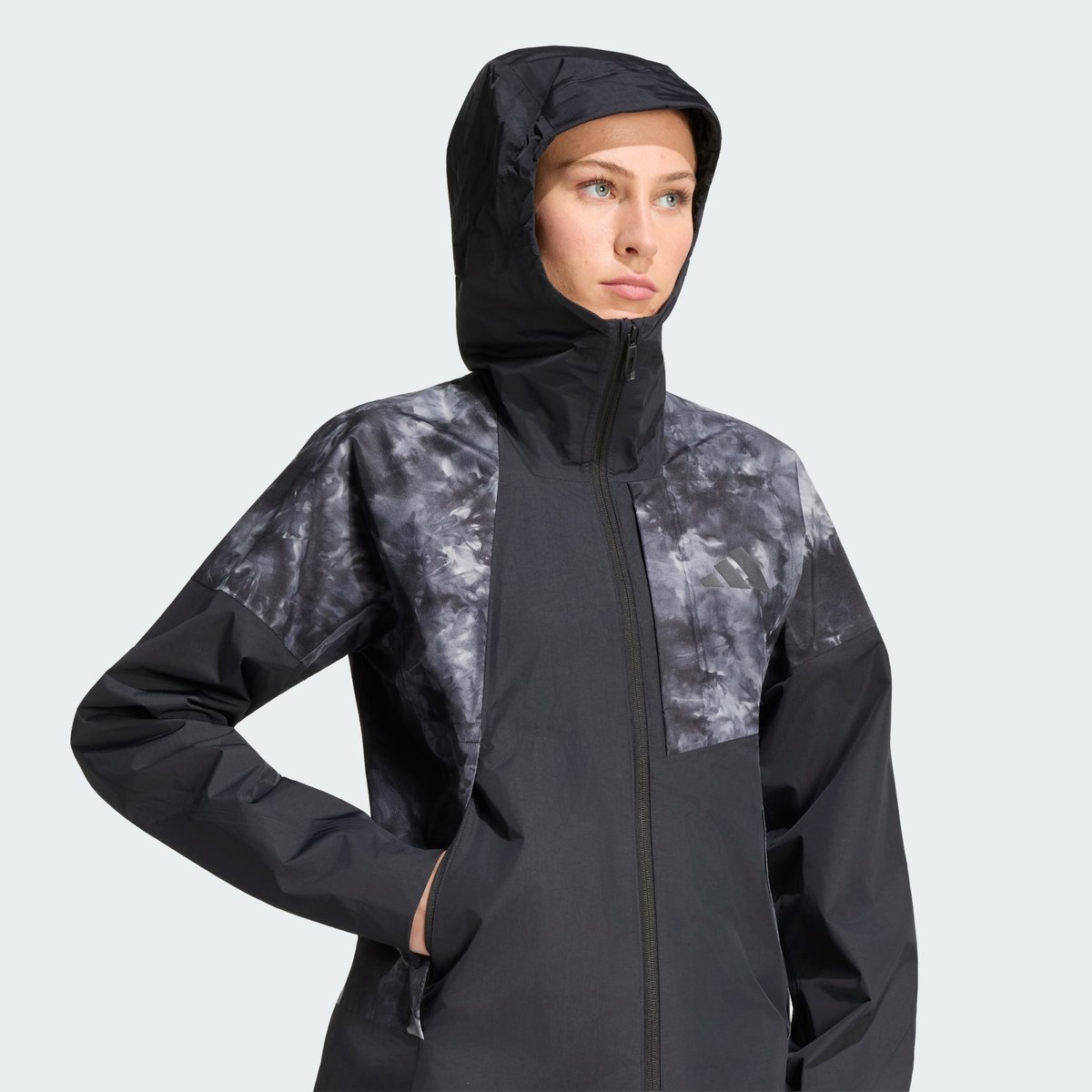 Veste Hybride Terrex Xperior 2,5 Couches Primeknit Teintée Par Pulvérisation Climaproof black, adidas Performance