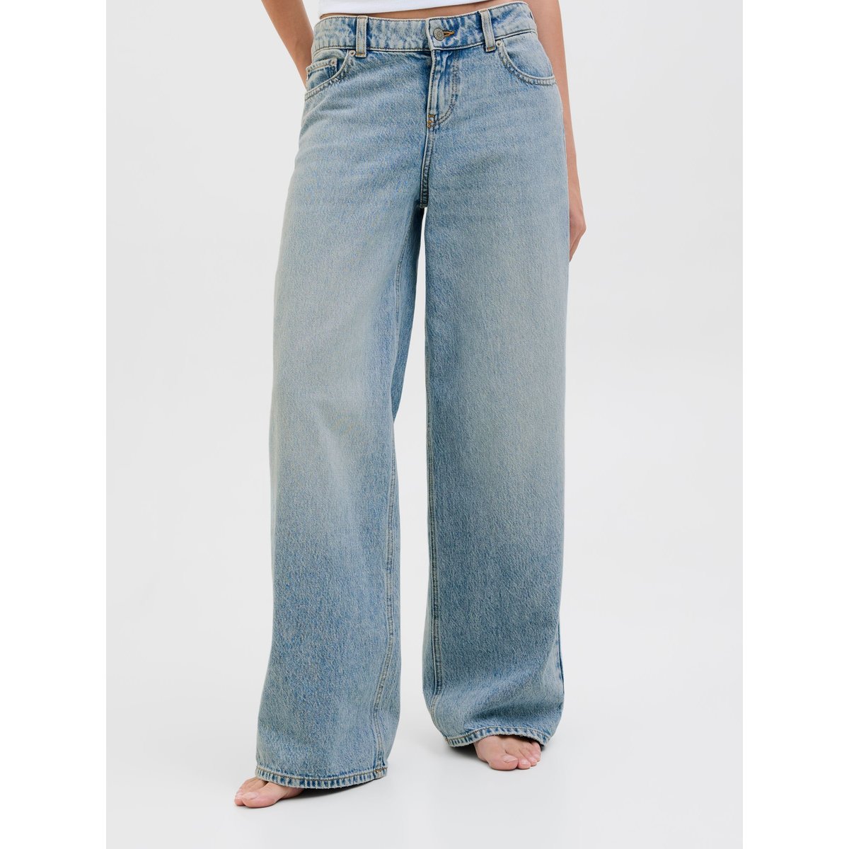 Jean À Coupe Large medium blue denim, JJXX
