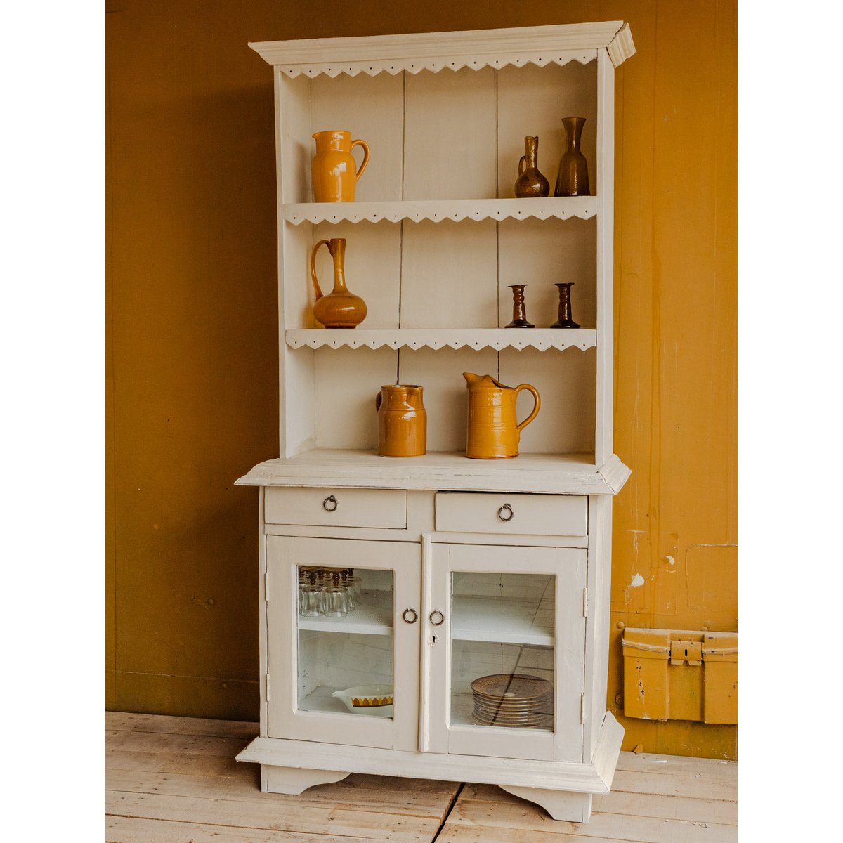 Buffet haut en bois beige Gilbert N°1885 - Bon état beige, DEBONGOUT