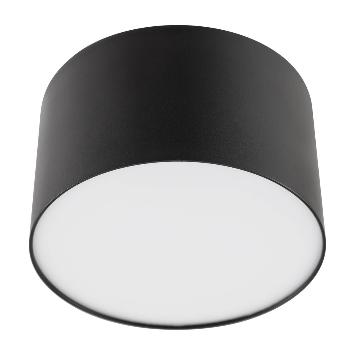 Plafonnier en aluminium moderneLED, Nivoria noir, LINDBY