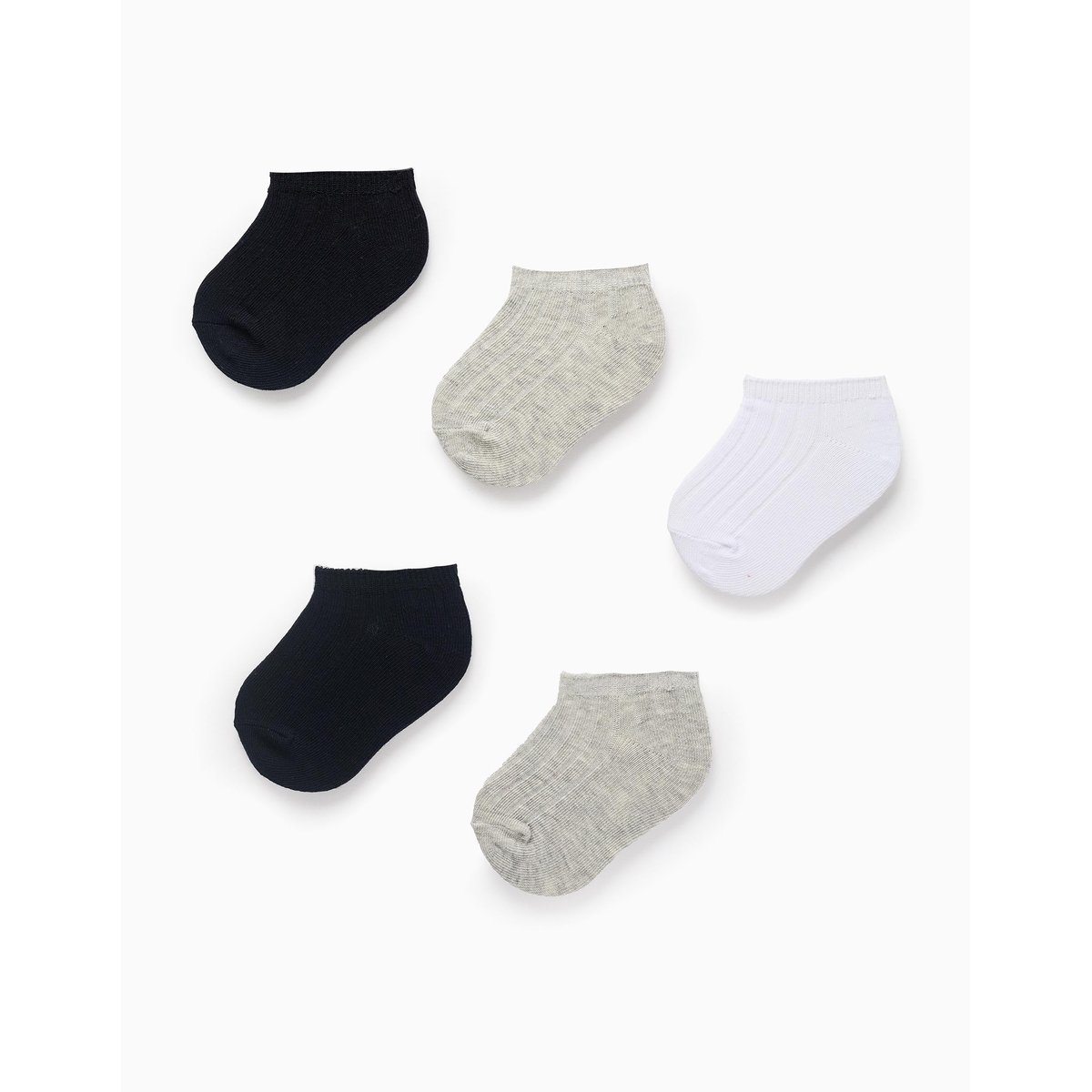 Pack 5 Paires de Socquettes Côtelées multicolore, ZIPPY