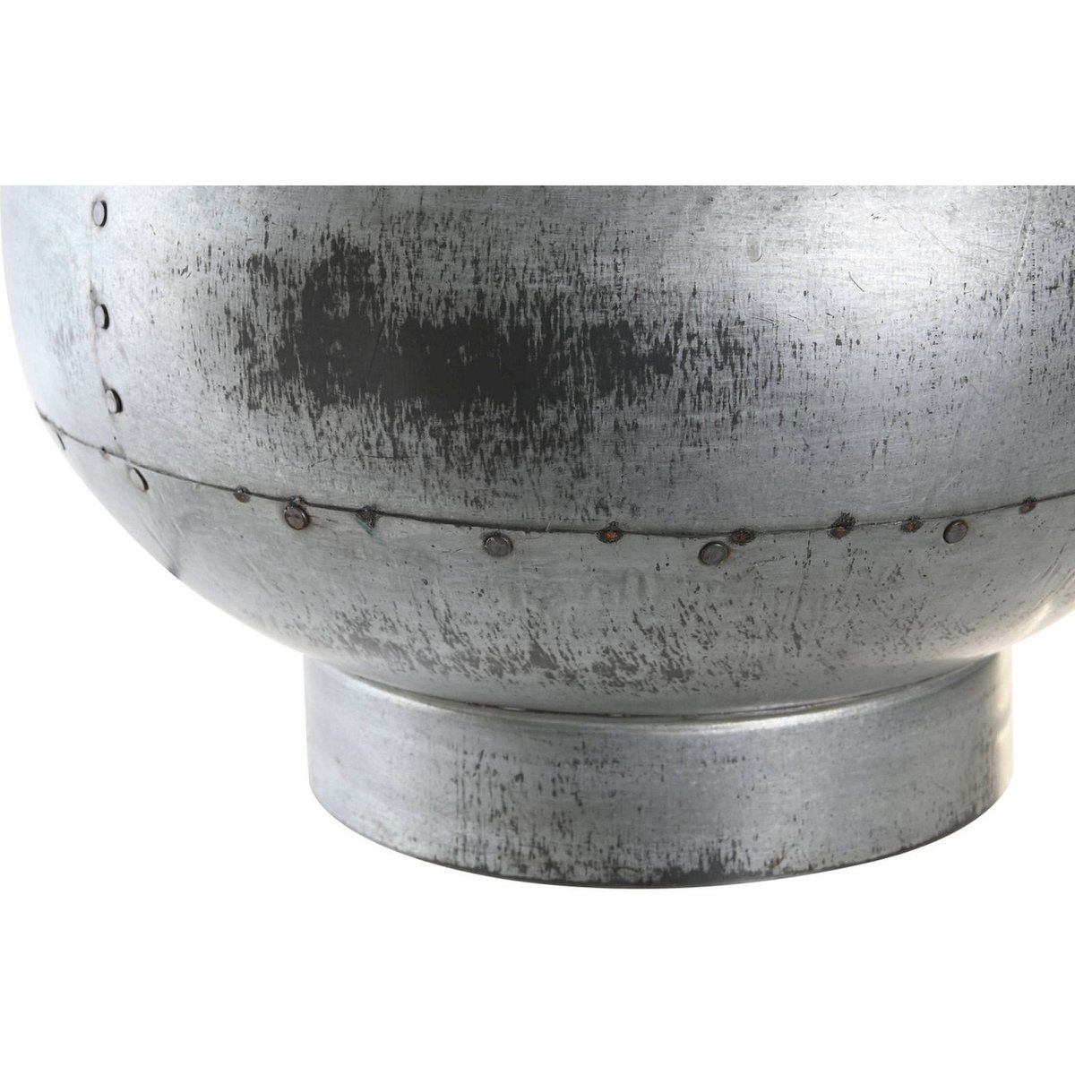 Lampe de table en laiton Design épuré, LOFT argent vieilli, RECOLLECTION