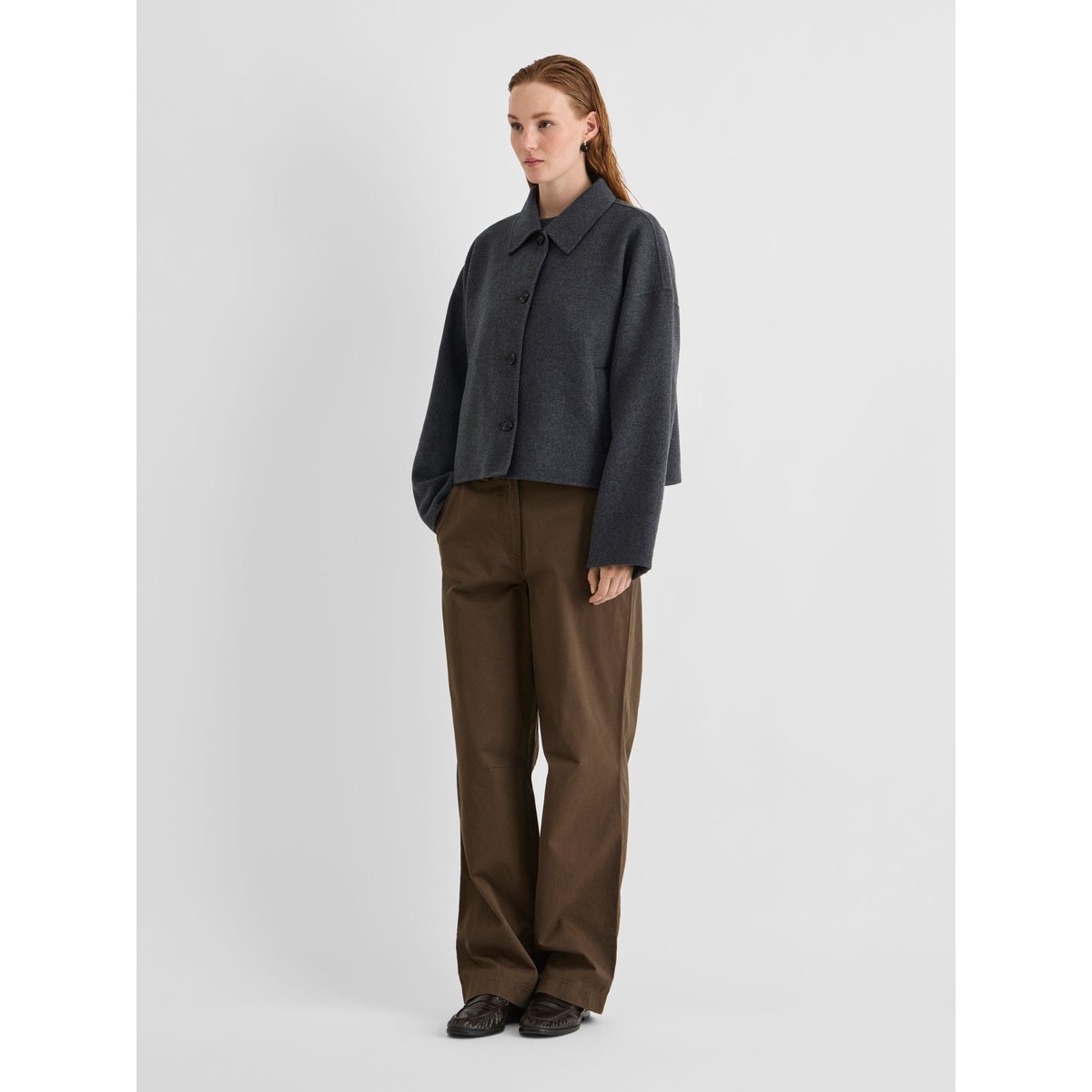 Veste gris - dark grey melange1, ROUGE EDIT