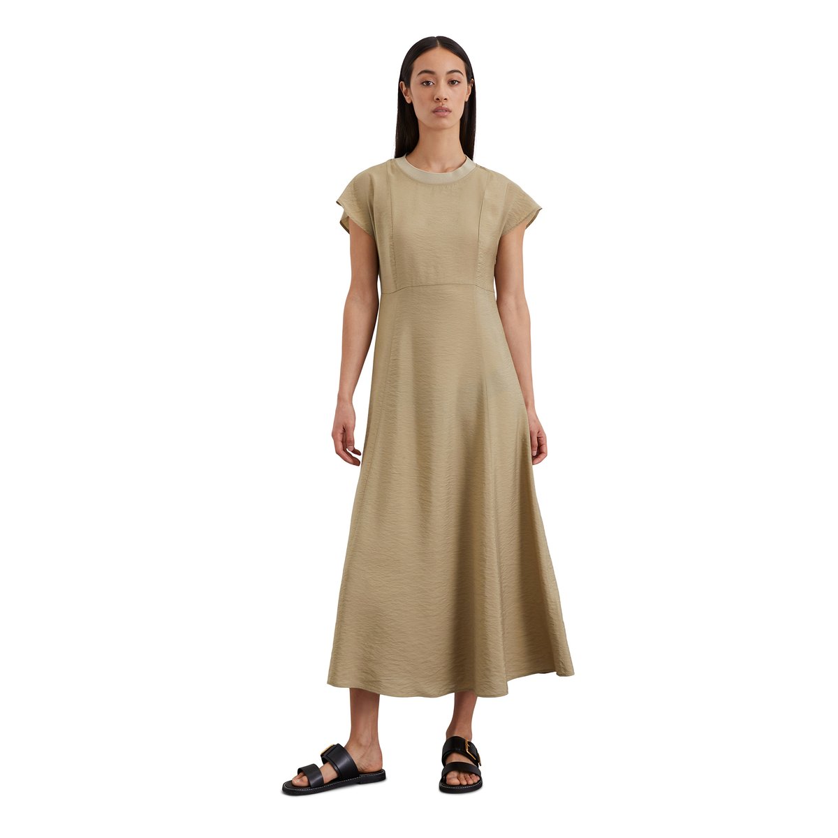 Robe regular en LENZING™ ECOVERO™ beige, MARC O'POLO